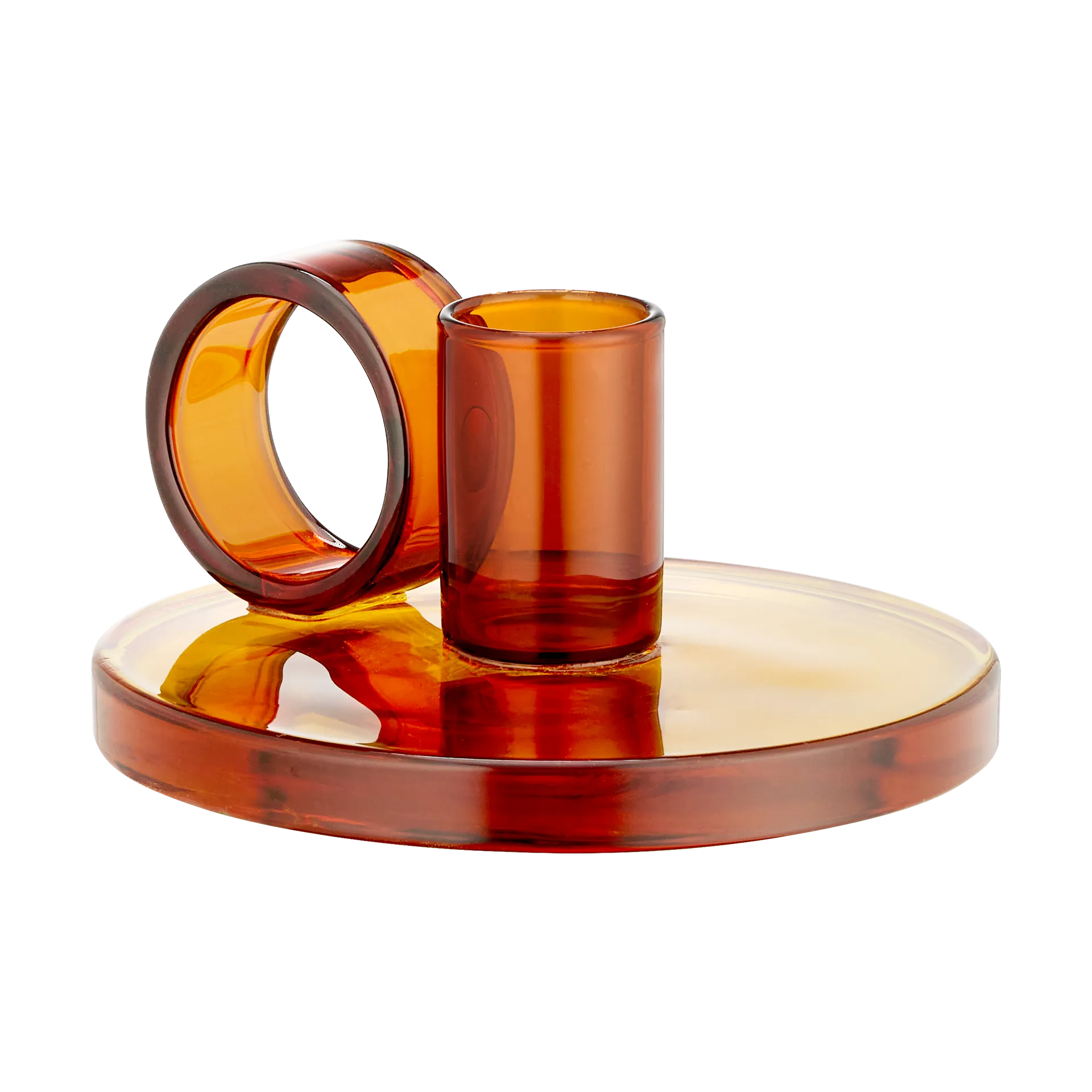 Loop kynttilänjalka Ø11 cm, Amber Muurla