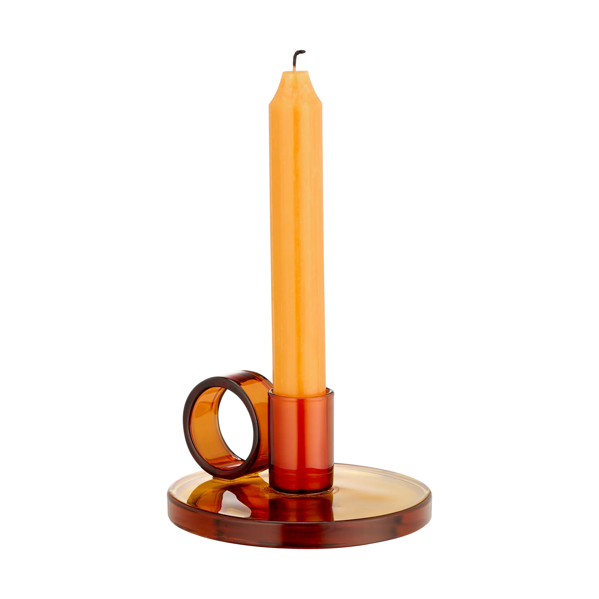 Loop kynttilänjalka Ø11 cm, Amber Muurla
