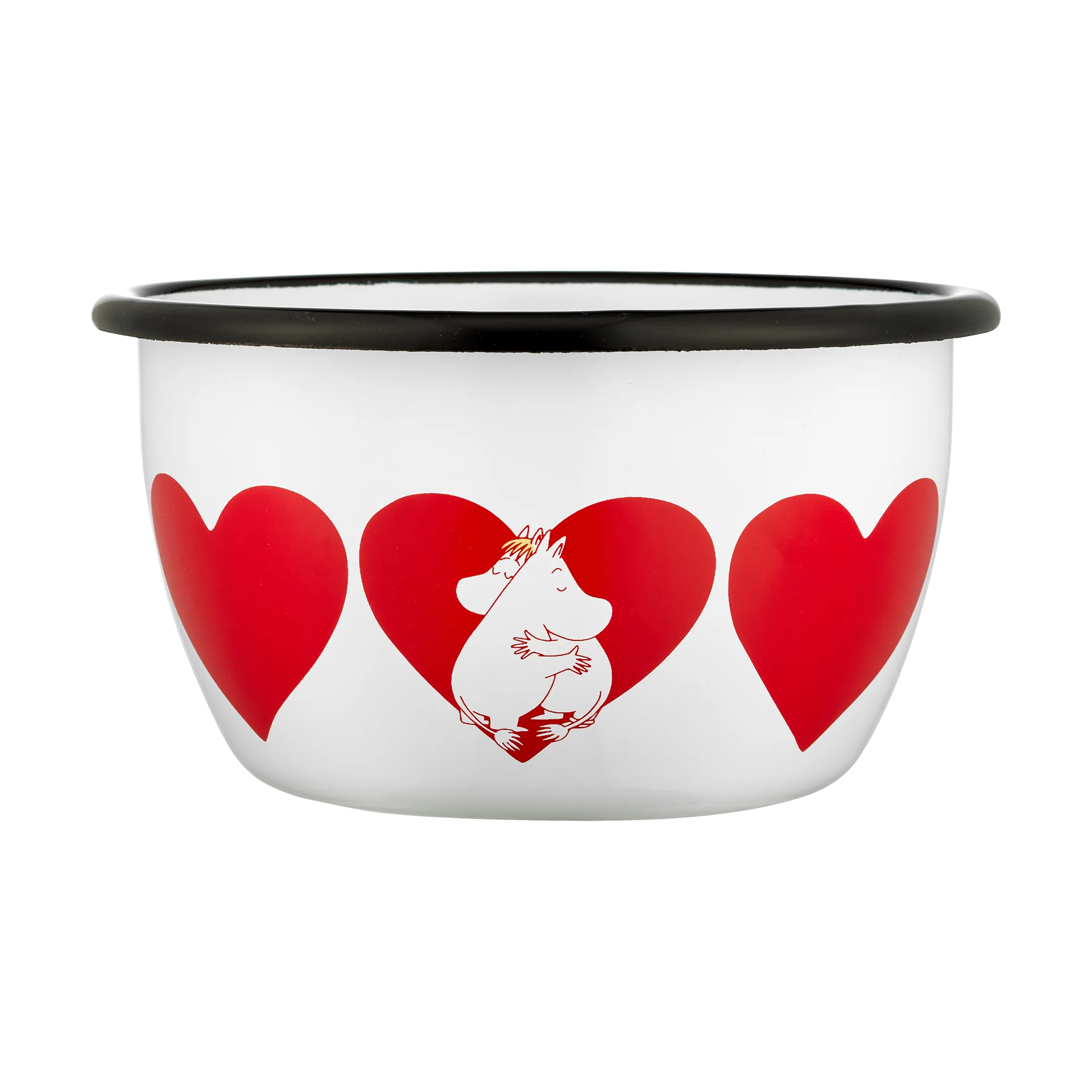 Moomin emalikulho 60 cl, Sydän Muurla
