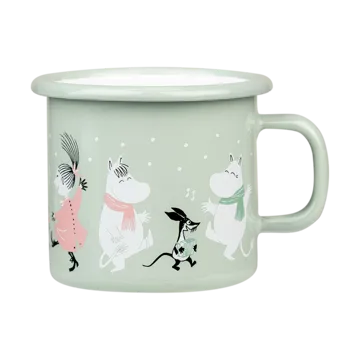 Moomin emalimuki 25 cl - Festive spirits - Muurla