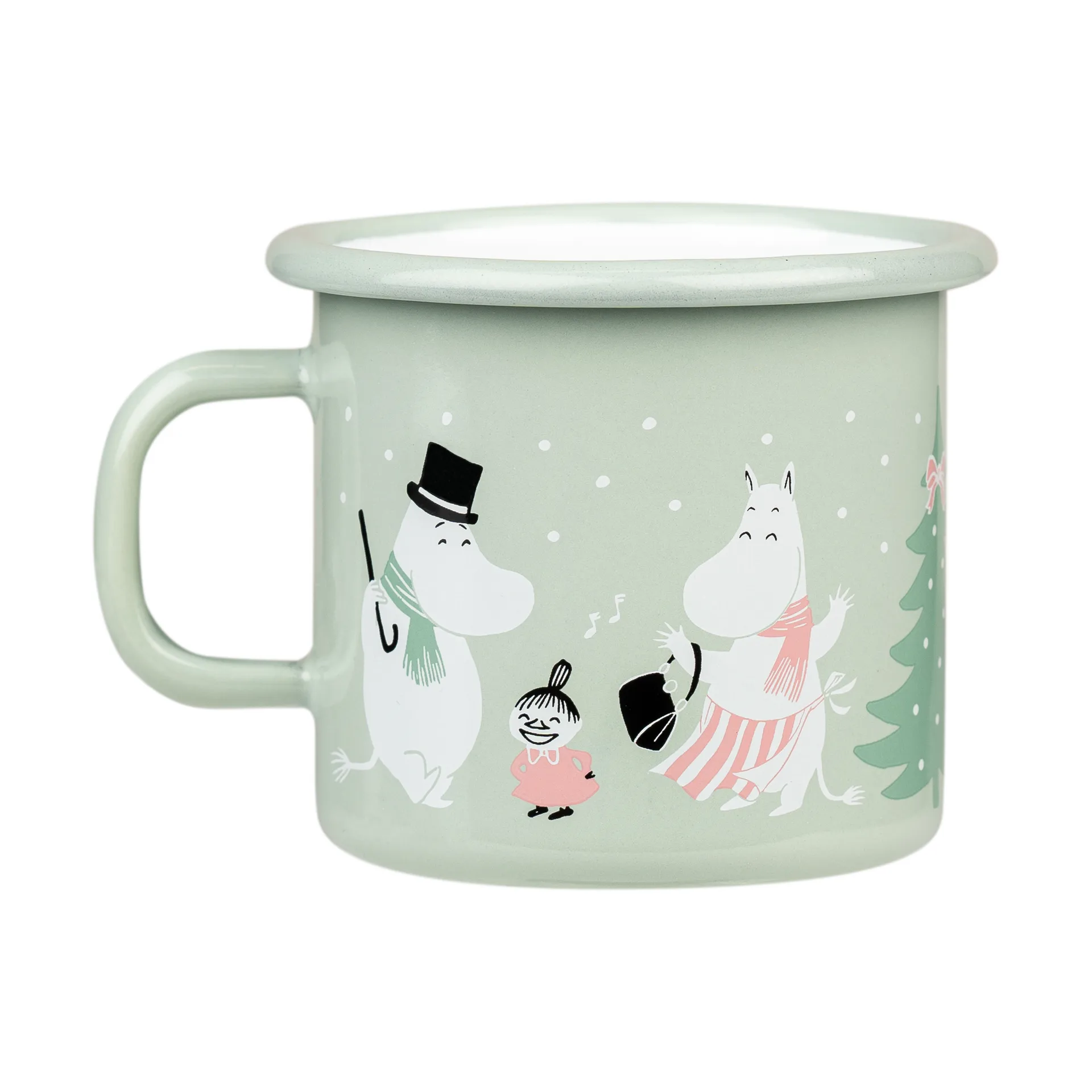 Moomin emalimuki 25 cl, Festive spirits Muurla