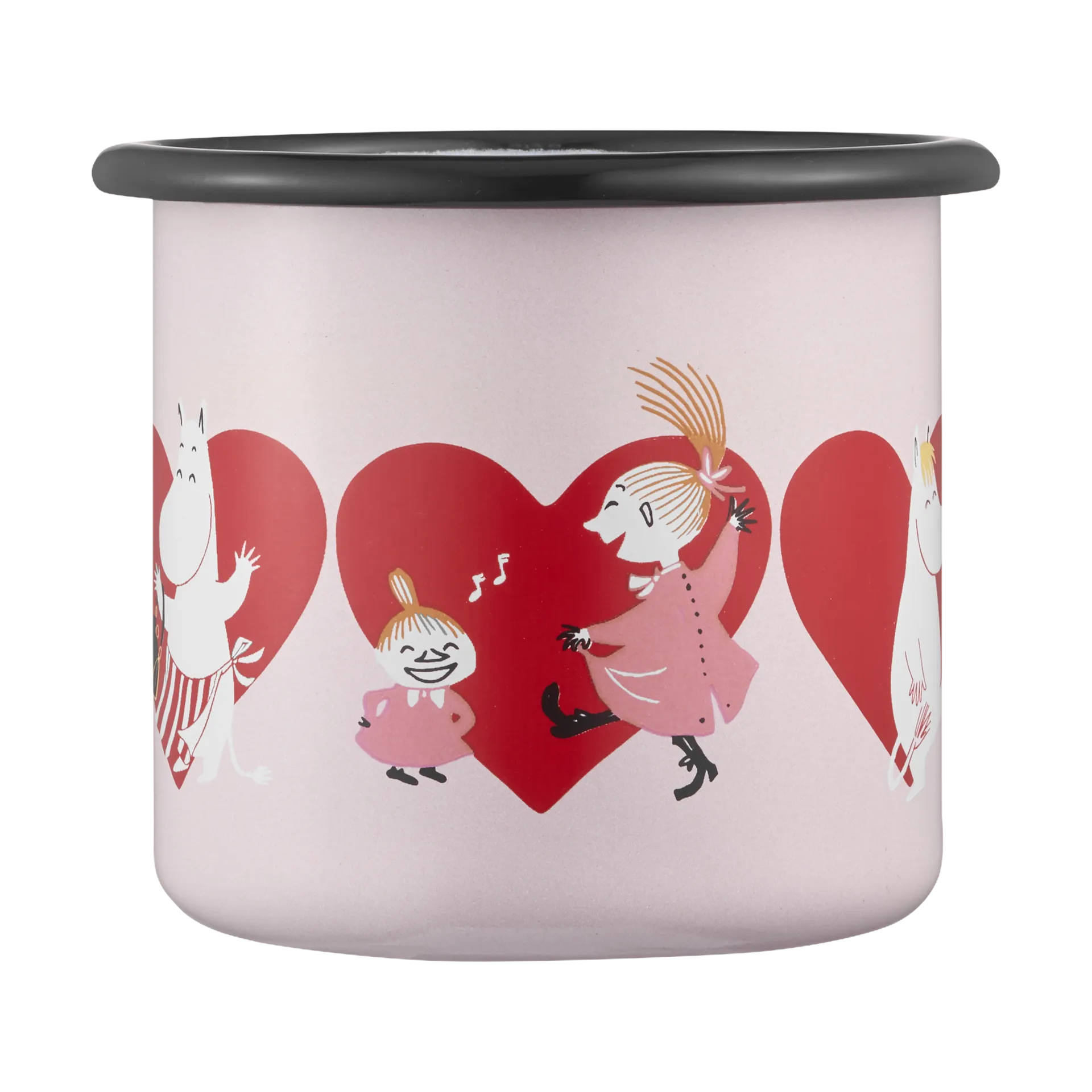 Moomin emalimuki 25 cl, Sydän Muurla