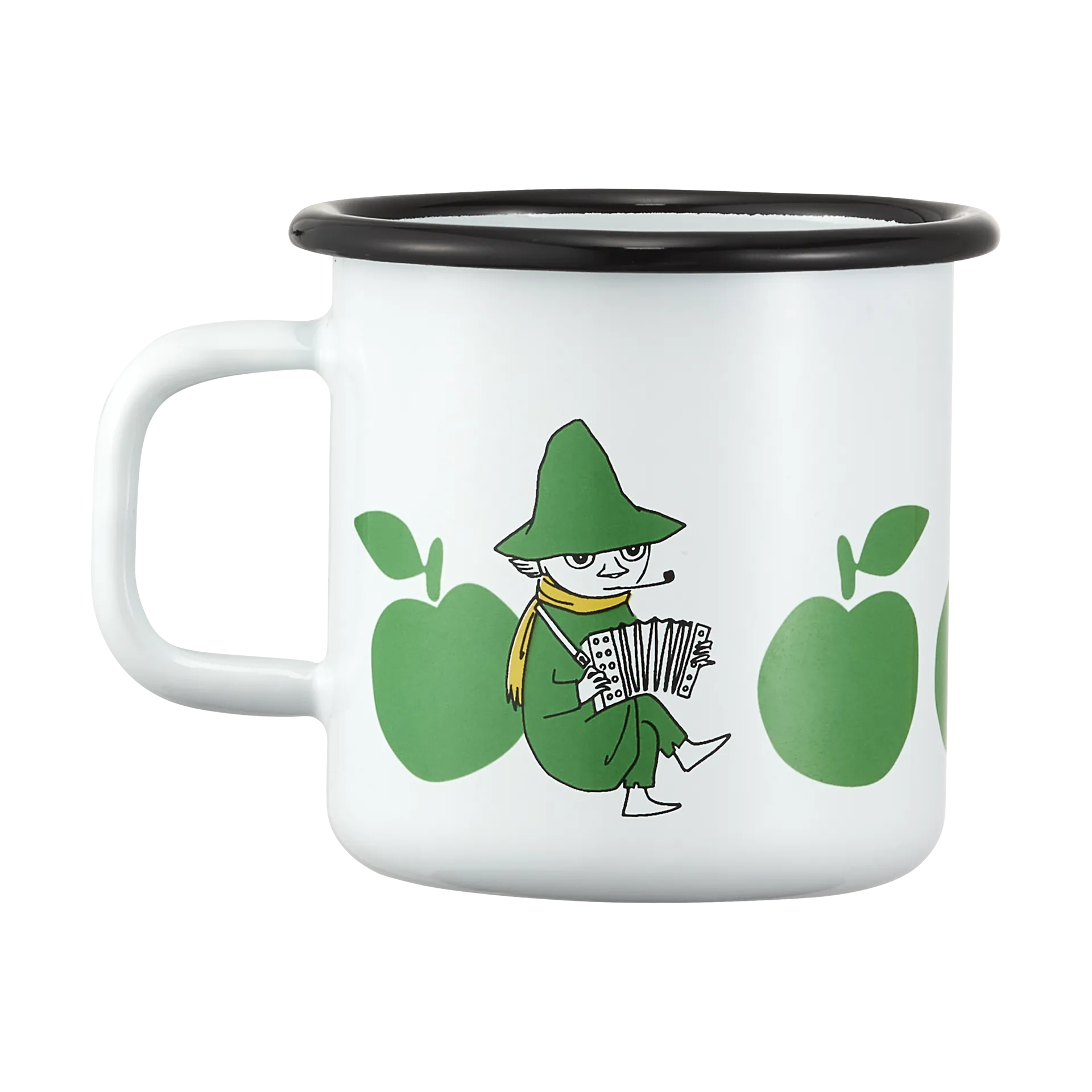 Moomin emalimuki 37 cl, Iloiset omenat Muurla