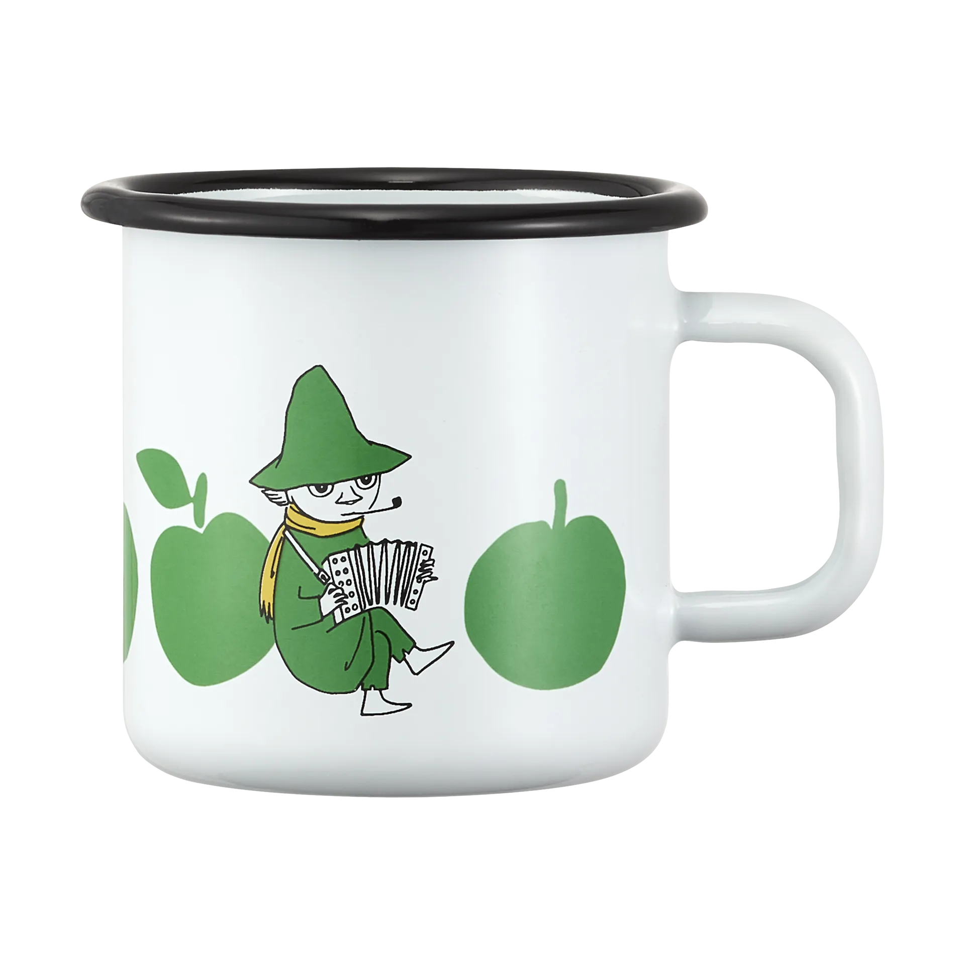 Moomin emalimuki 37 cl, Iloiset omenat Muurla