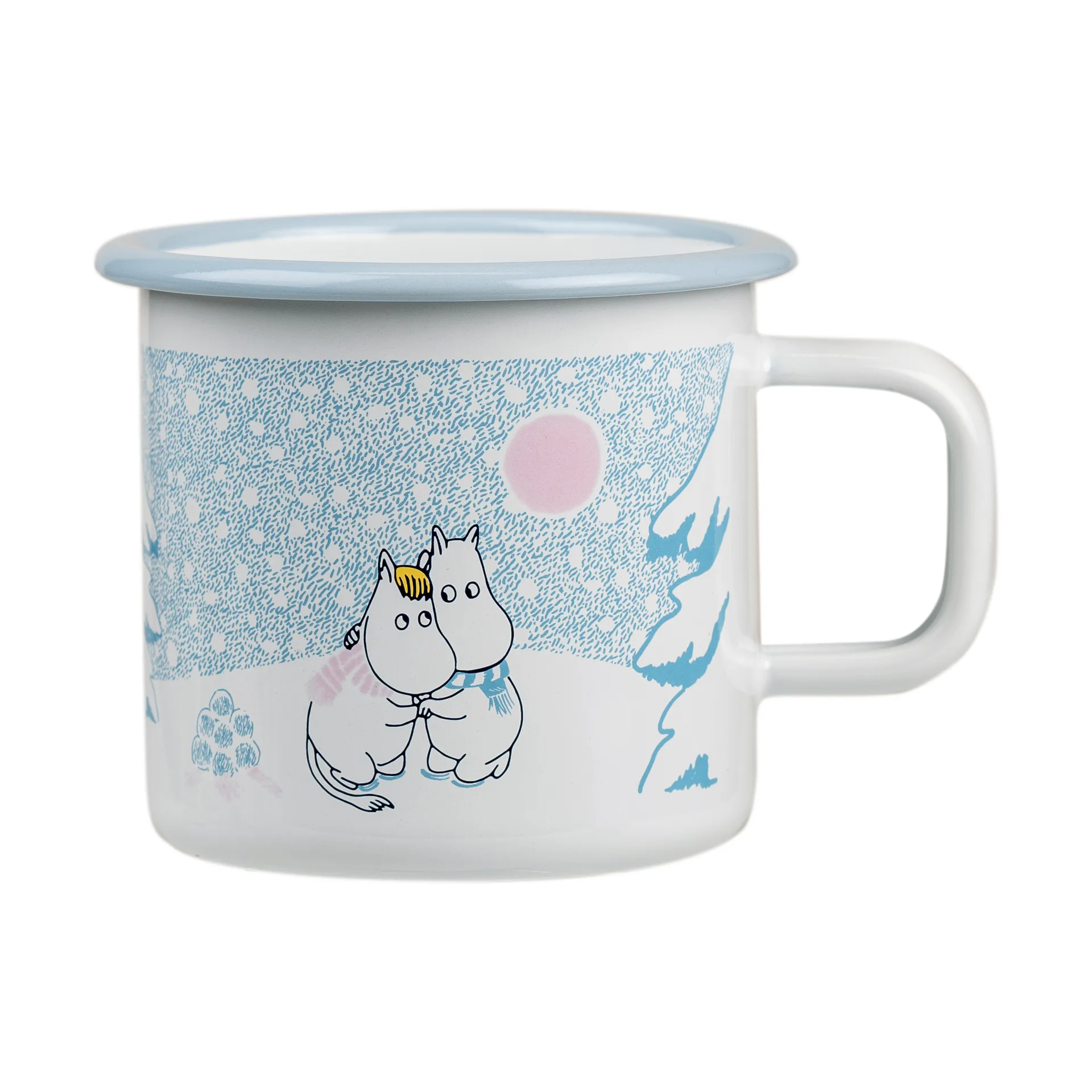 Moomin emalimuki 37 cl, Let it snow Muurla