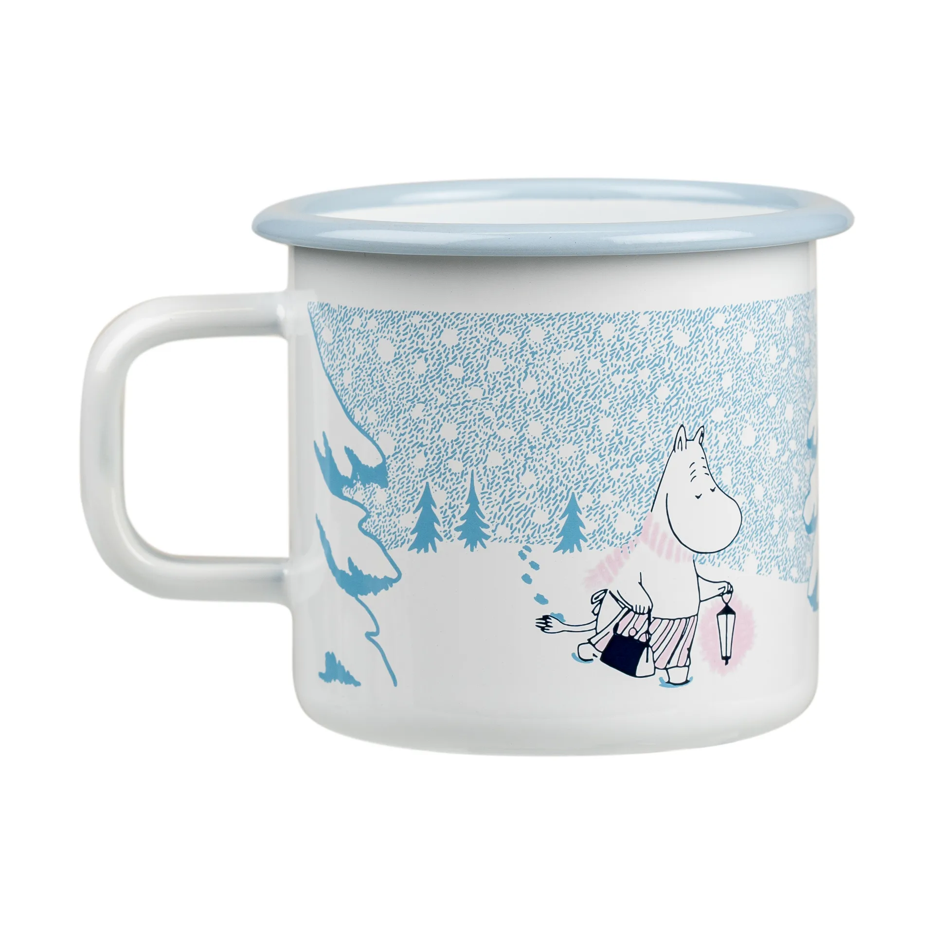 Moomin emalimuki 37 cl, Let it snow Muurla