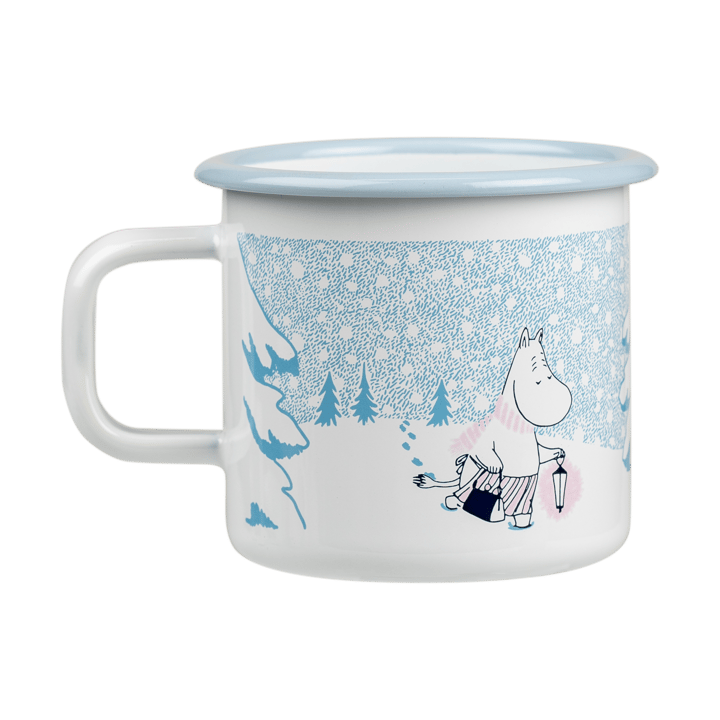Moomin emalimuki 37 cl, Let it snow Muurla
