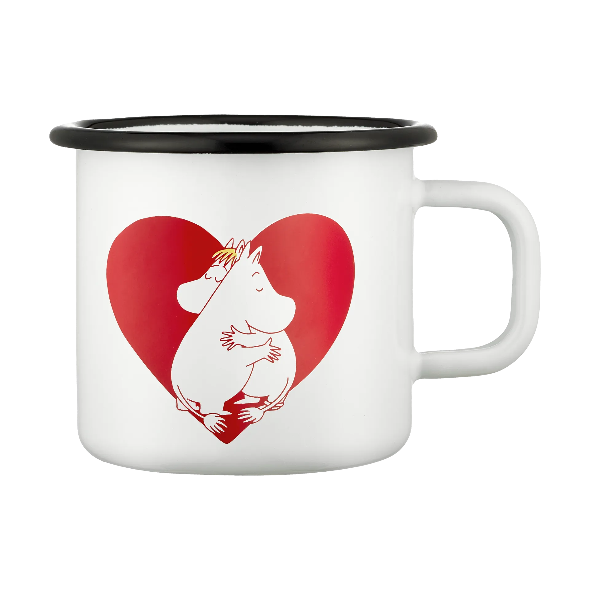 Moomin emalimuki 37 cl, Sydän Muurla