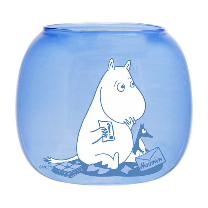 Moomin kynttilälyhty/kulho Ø 9 cm - Blue - Muurla