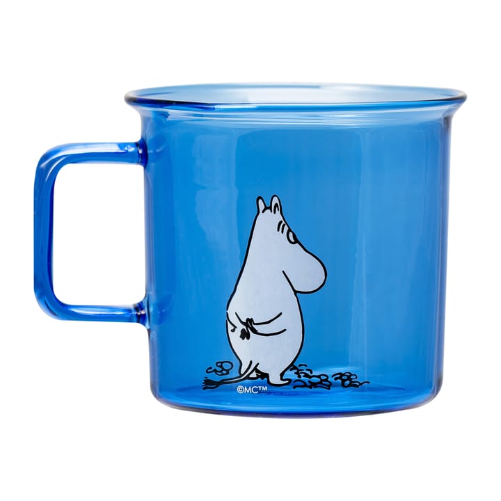 Moomin lasimuki 35 cl - Sininen - Muurla