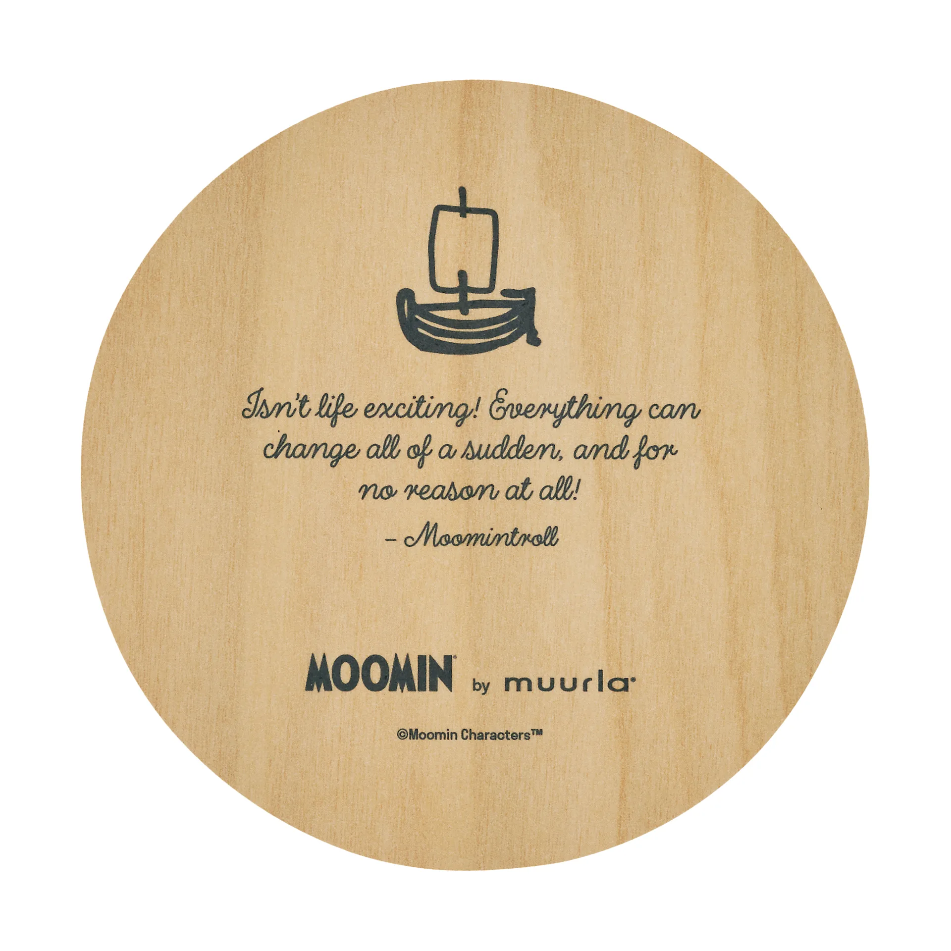 Moomin lasinalunen Ø10 cm, Momintroll Muurla