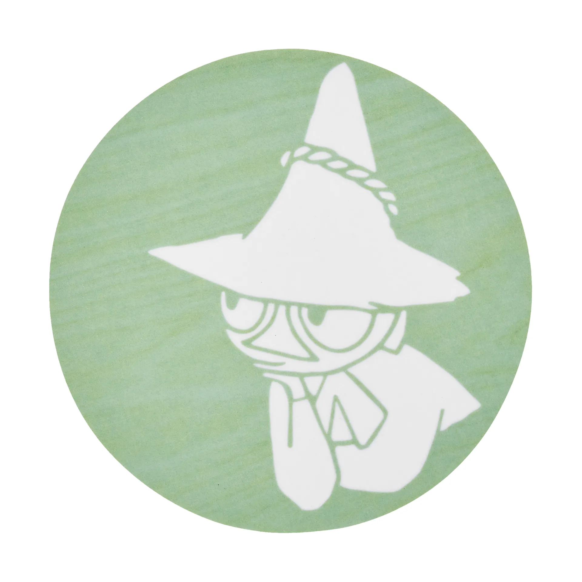 Moomin lasinalunen Ø10 cm, Snufkin Muurla