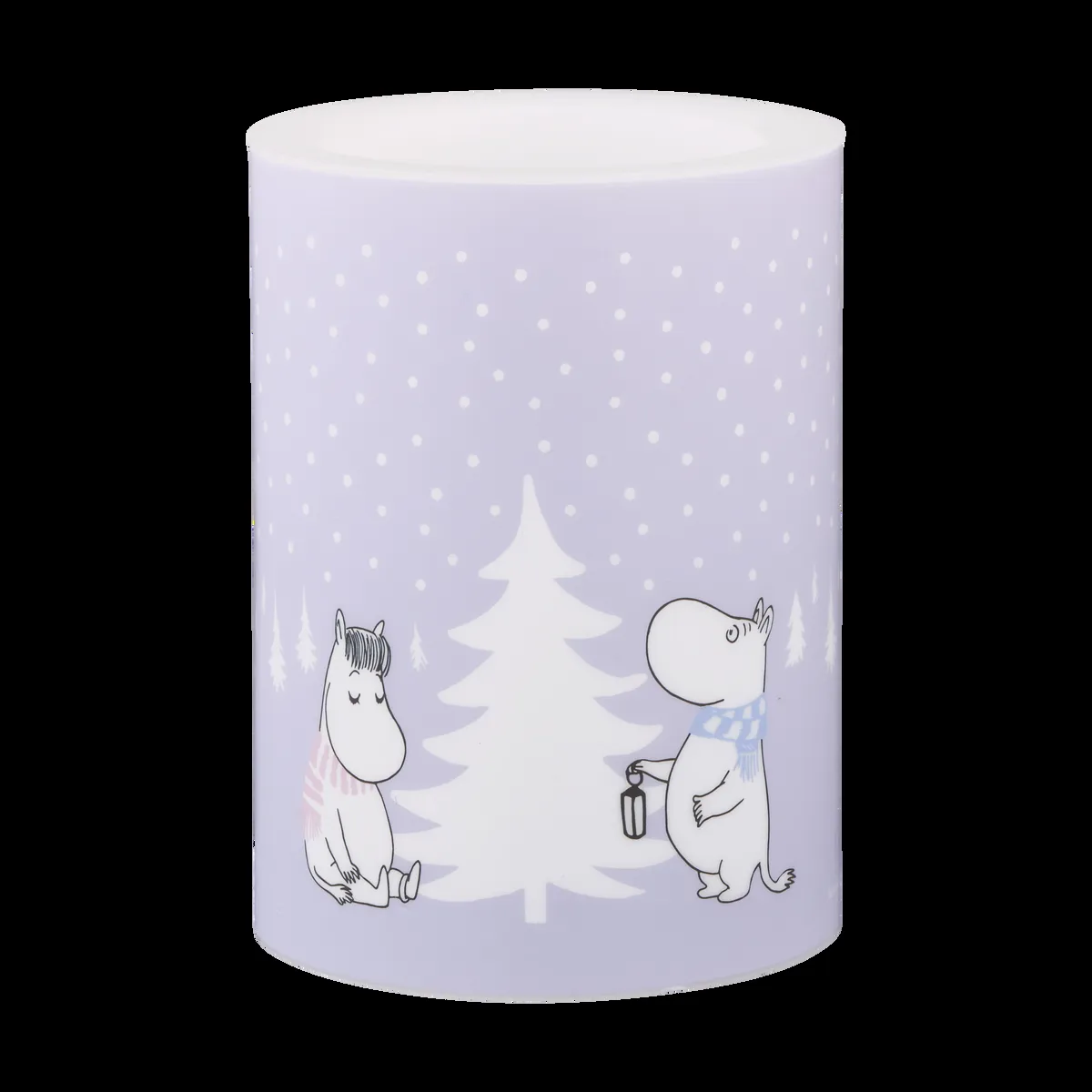Muurla Moomin LED-pöytäkynttilä 10 cm Snowfall
