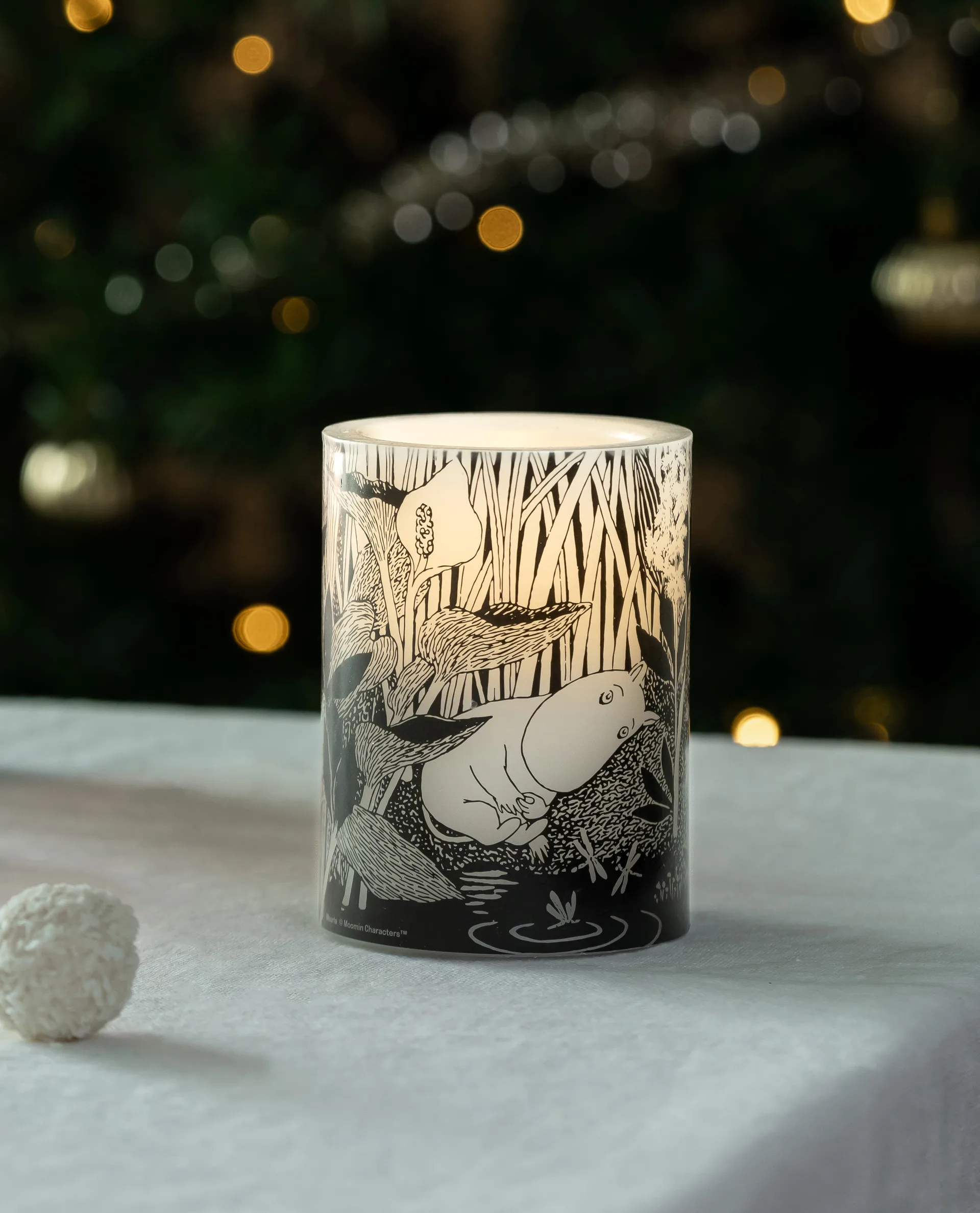 Moomin LED-pöytäkynttilä 10 cm, The pond Muurla