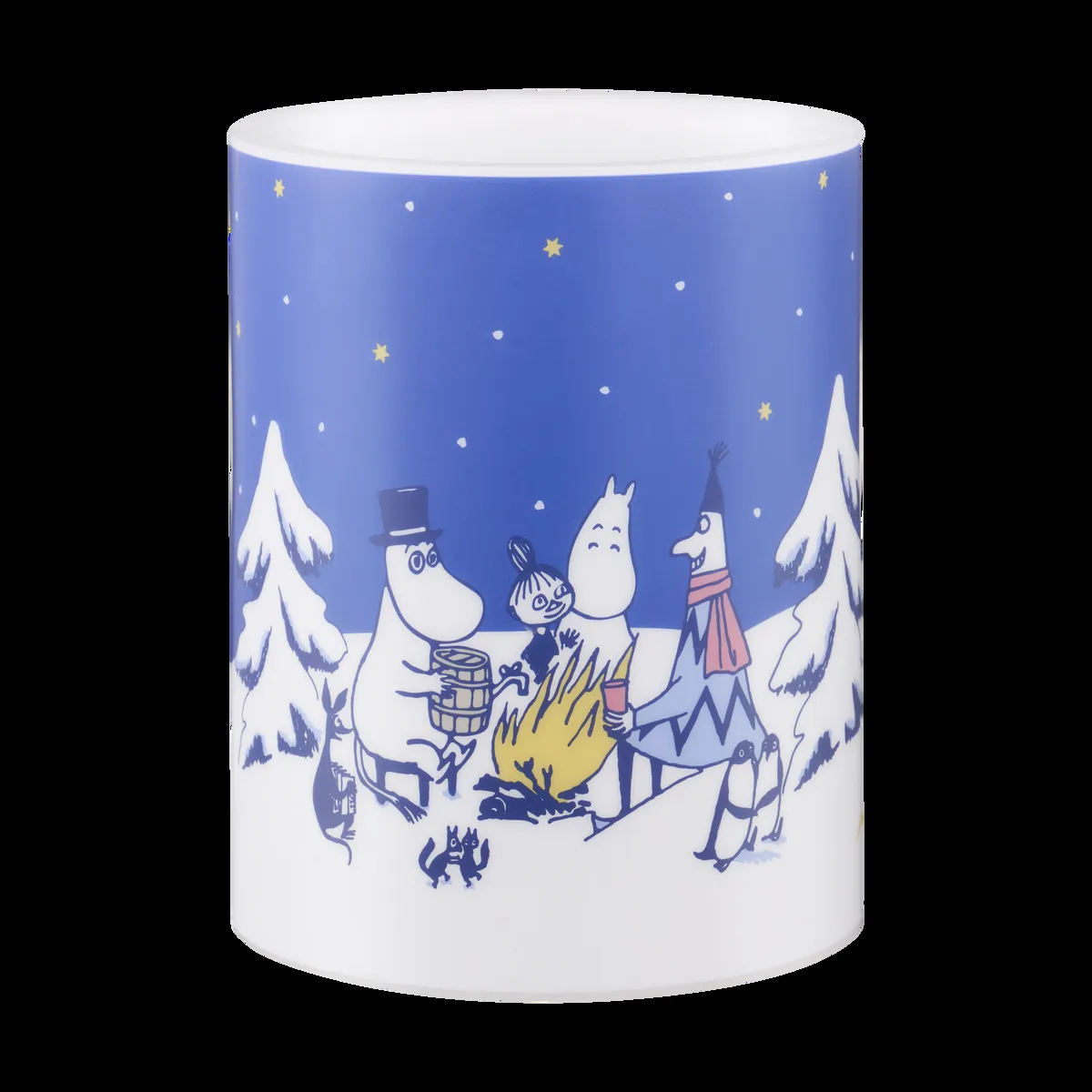 Muurla Moomin LED-pöytäkynttilä 12,5 cm Tähtiyö