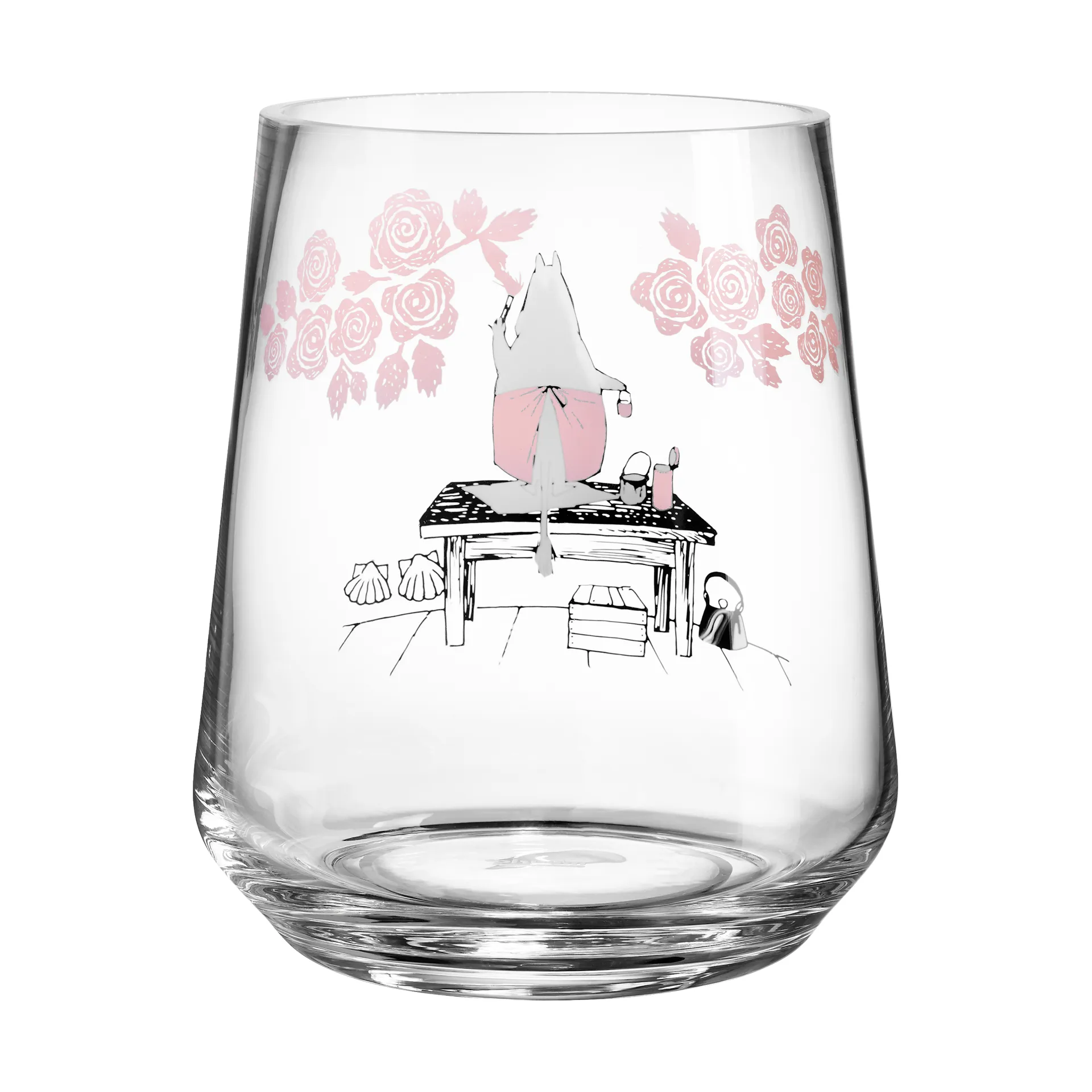 Moomin originals kynttilälyhty/maljakko 17,5 cm, Roses Muurla