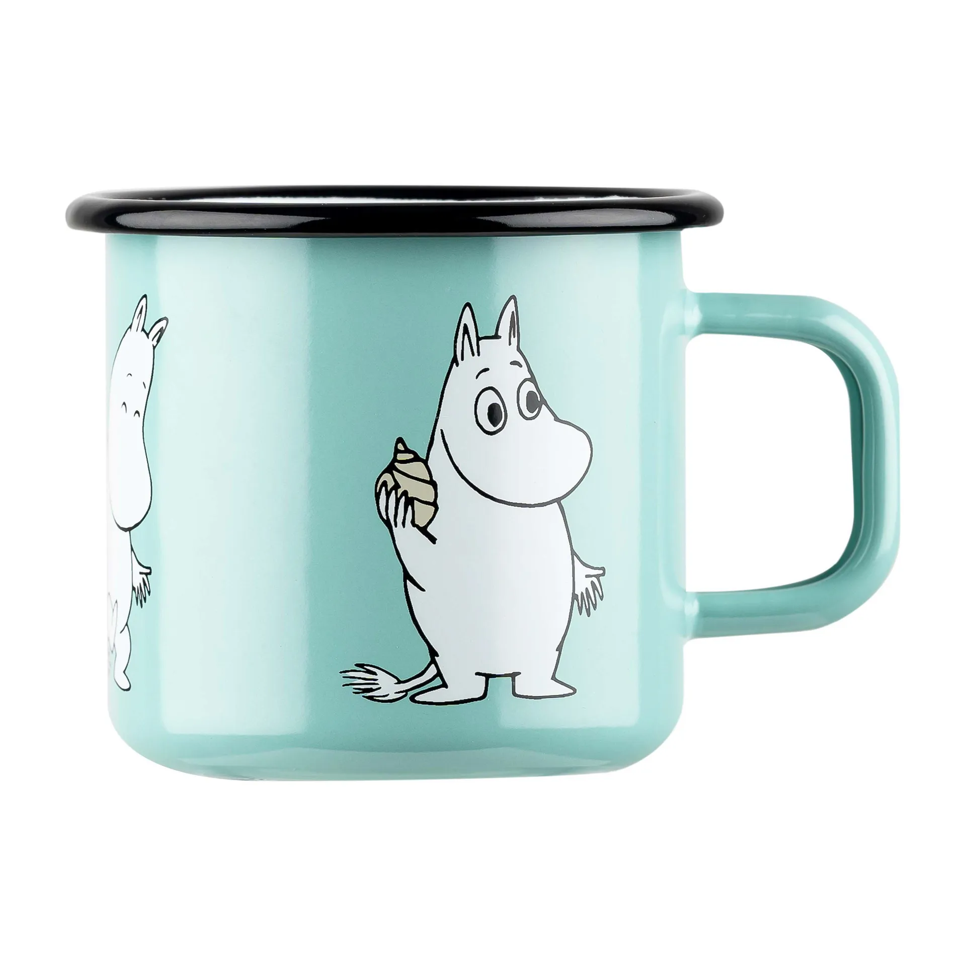 Moomin Retro -emalimuki 37 cl, Mint Muurla