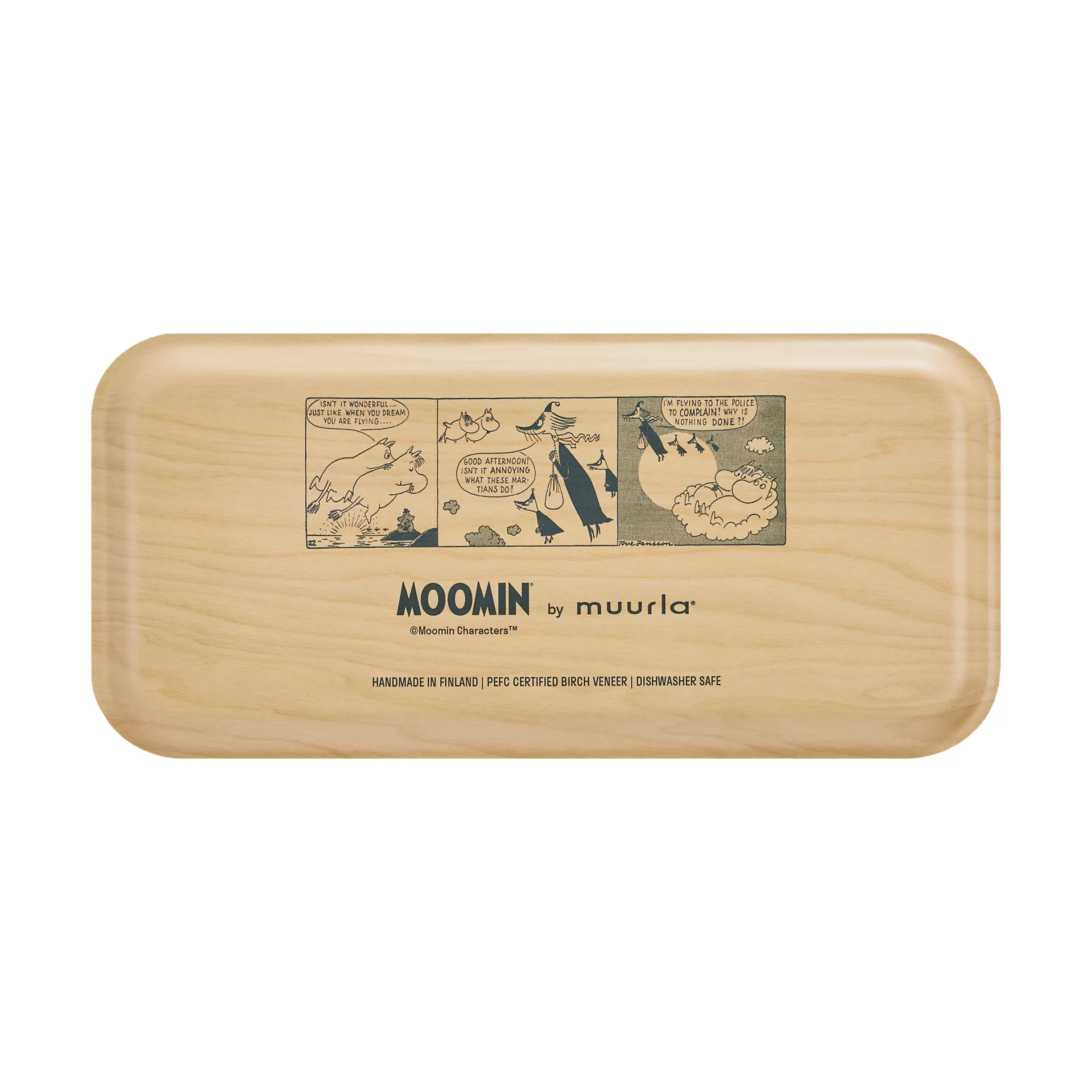 Moomin tarjotin 13x27 cm, In the clouds Muurla
