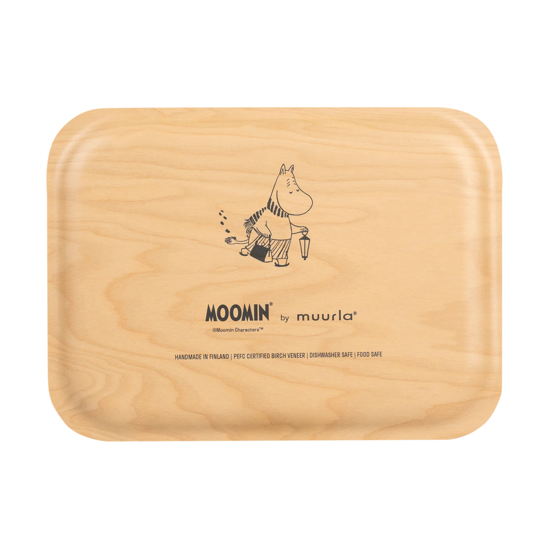 Moomin tarjotin 20x27 cm, Let it snow Muurla