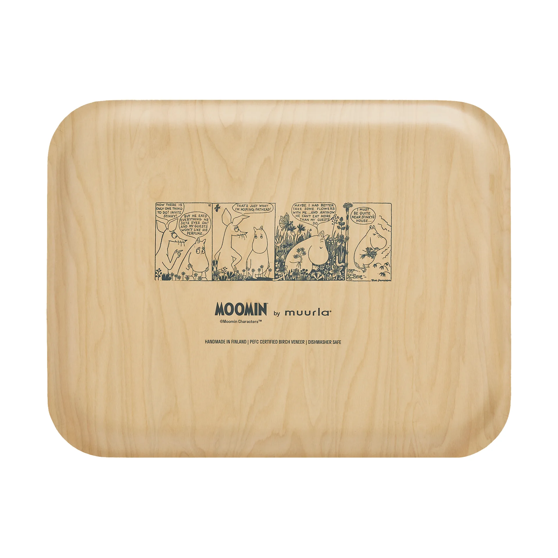 Moomin tarjotin 28x36 cm, Flower field Muurla