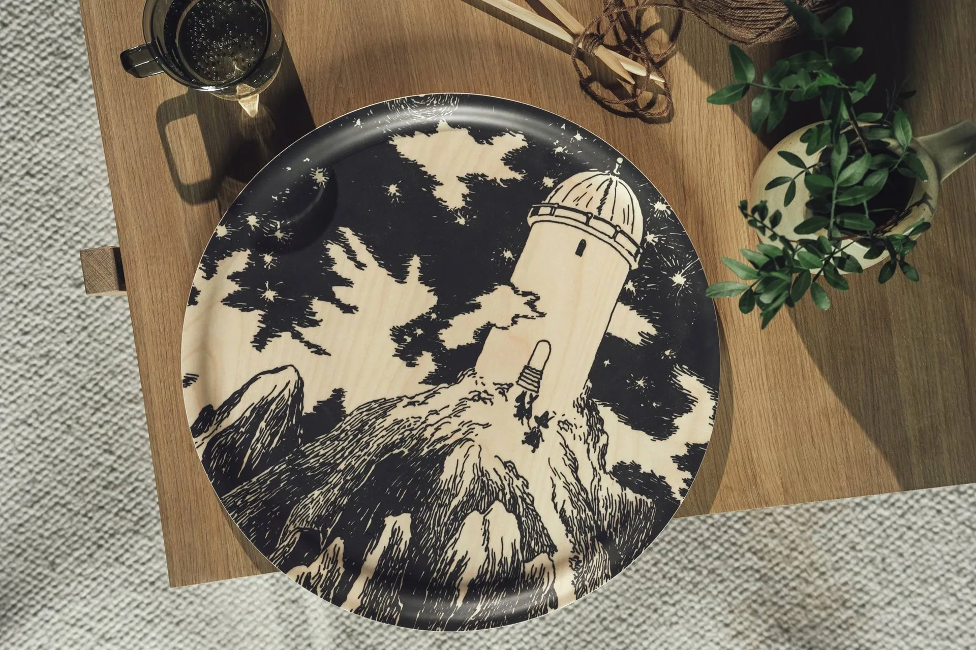 Moomin tarjotin Ø40 cm, Observatory Muurla
