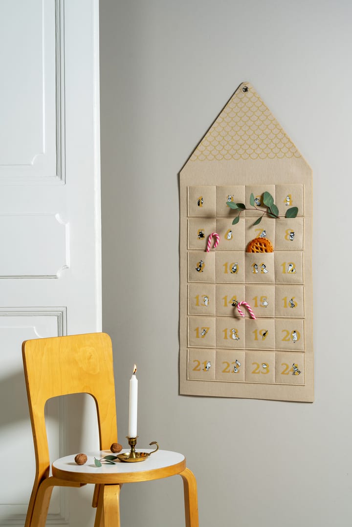 Moominhouse adventtikalenteri 45x100 cm - Beige - Muurla