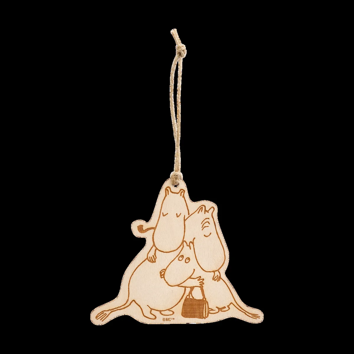 Muurla Mumin 80 koriste-riipus Beige