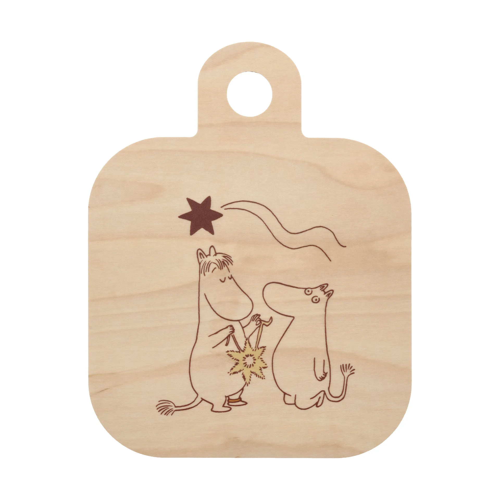 Mumin Chop & Serve leikkuulauta 25x32 cm, Comet Muurla