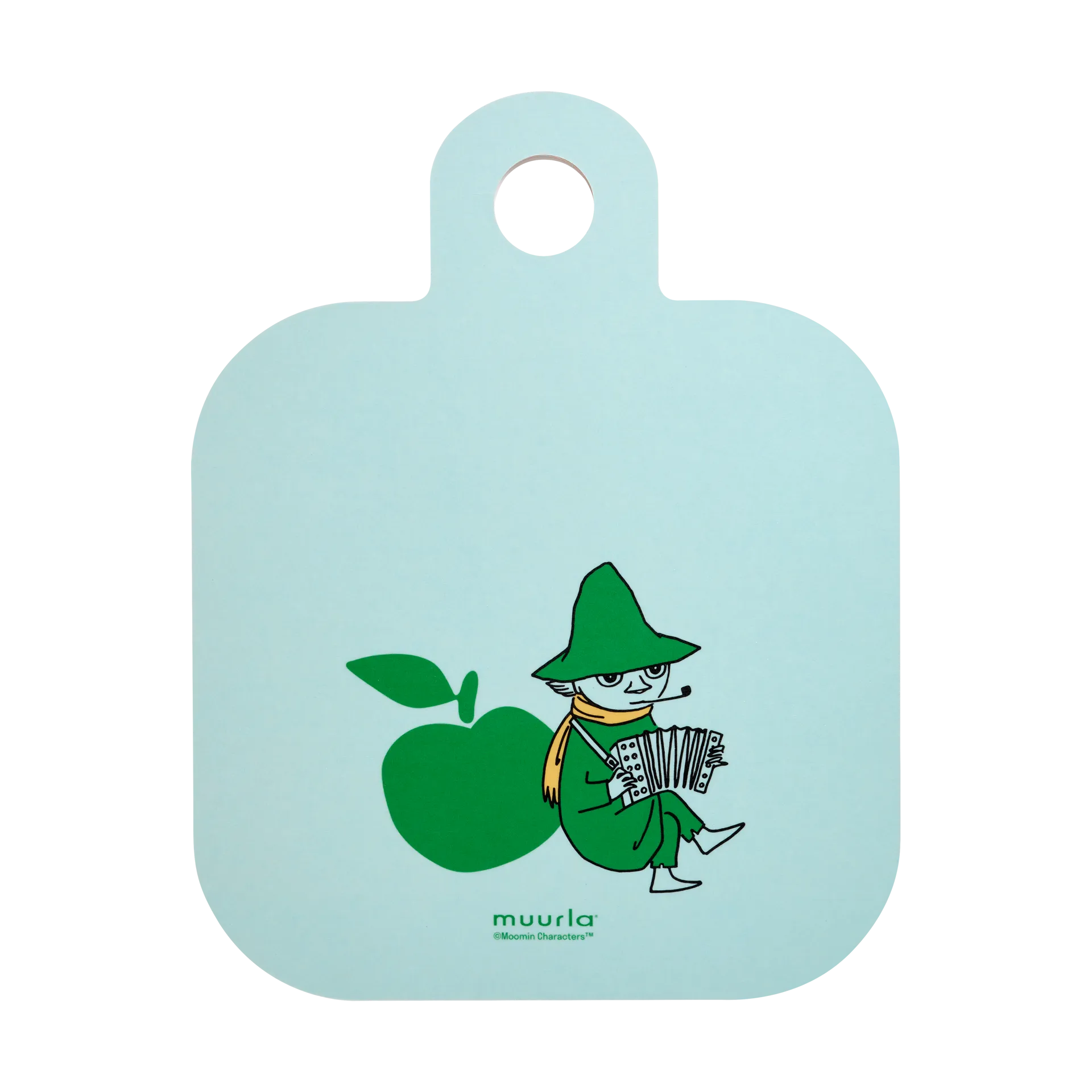 Mumin Chop & Serve leikkuulauta 25x32 cm, Iloiset omenat Muurla