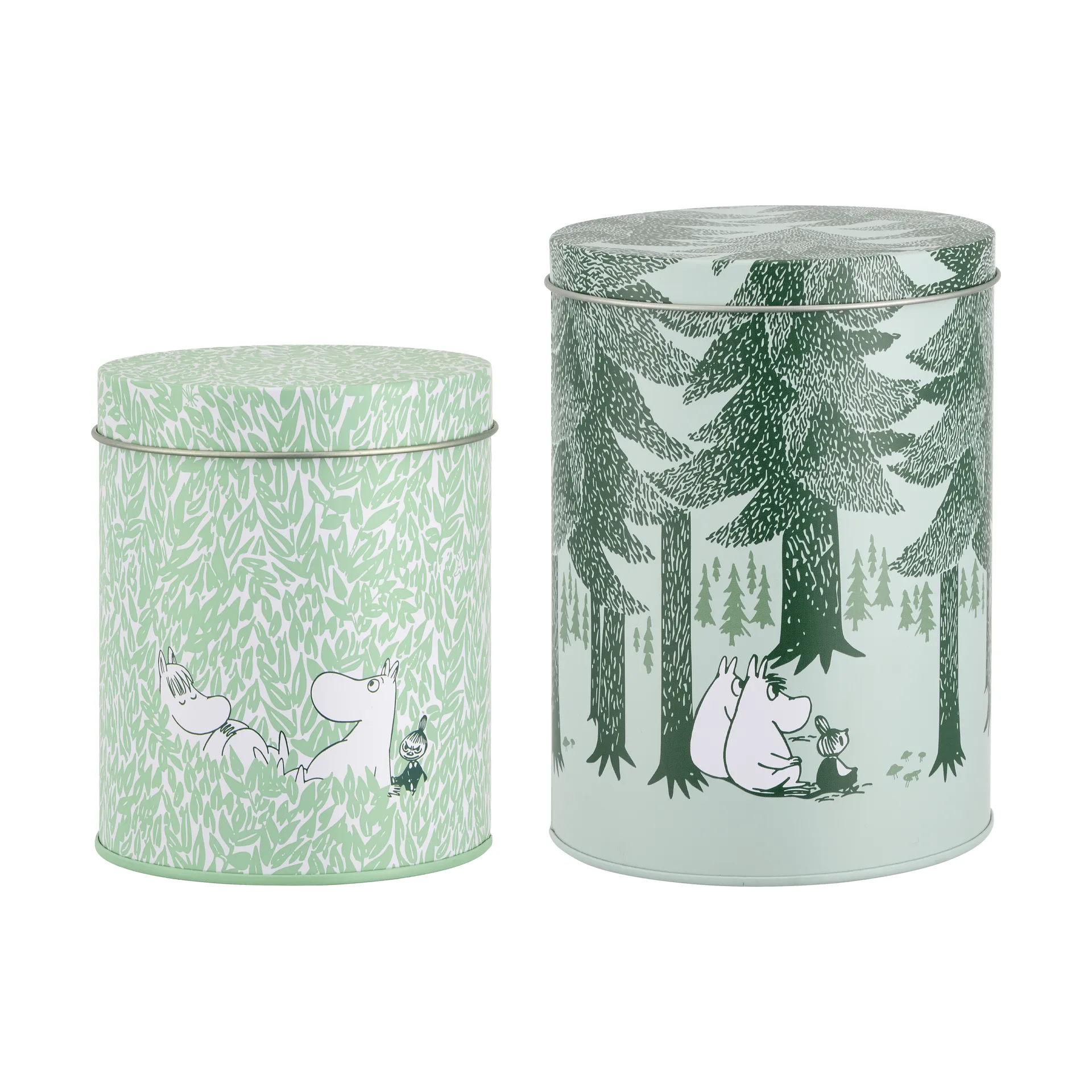 Mumin Forest purkkisetti, 2 osaa, vihreä Muurla