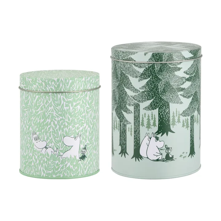 Mumin Forest purkkisetti - 2 osaa, vihreä - Muurla