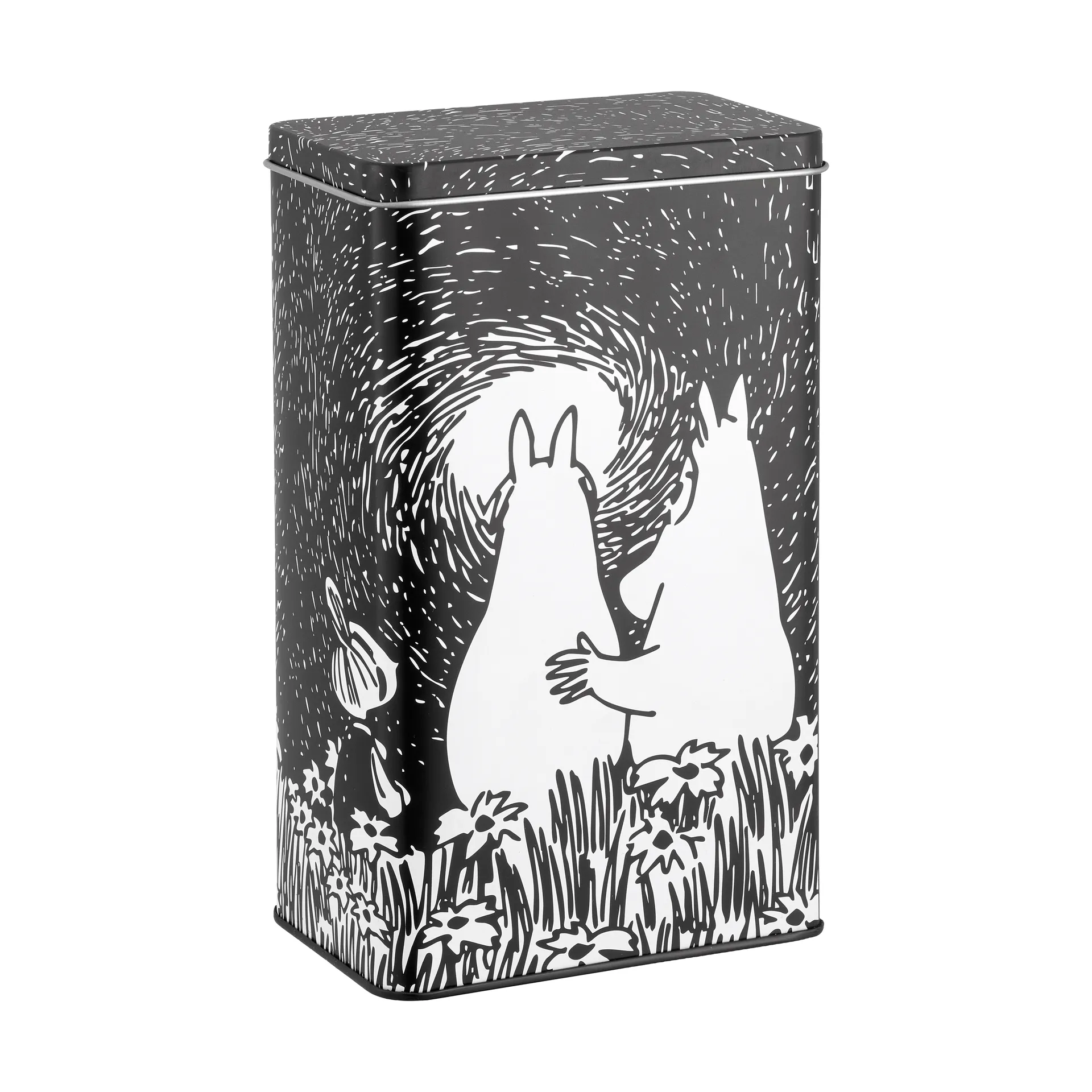 Mumin Friendship peltinen kahvipurkki, Friendship, 12x8x20 cm Muurla