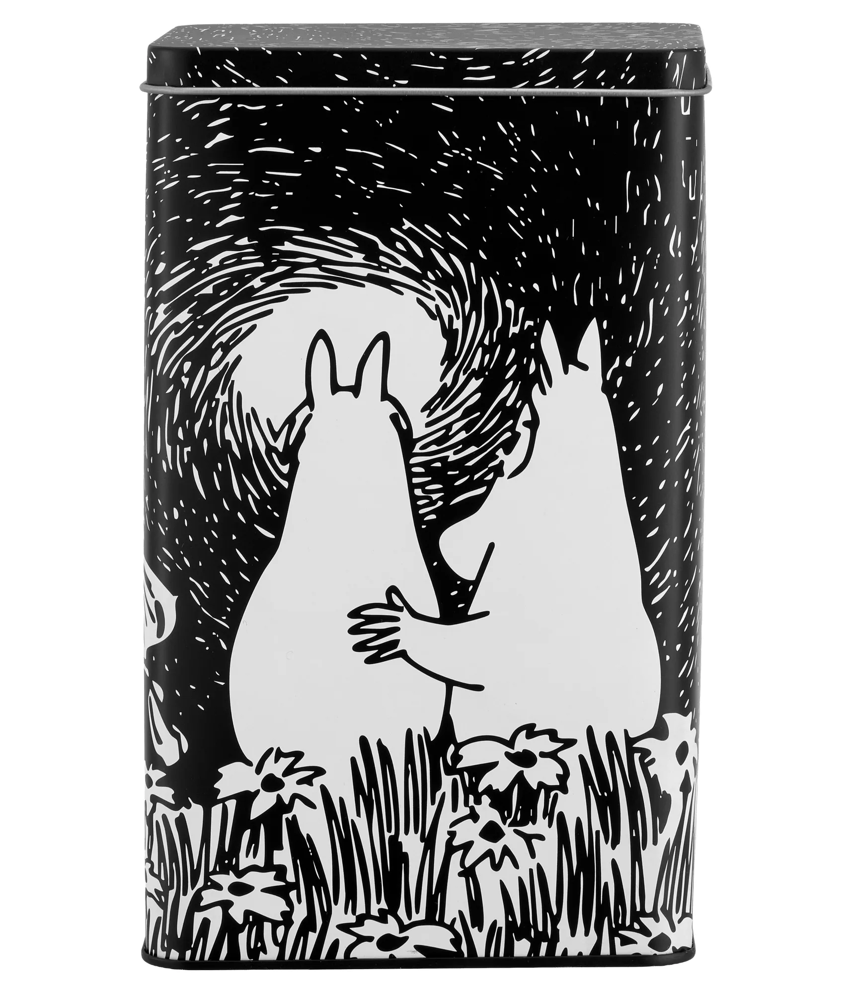 Mumin Friendship peltinen kahvipurkki, Friendship, 12x8x20 cm Muurla