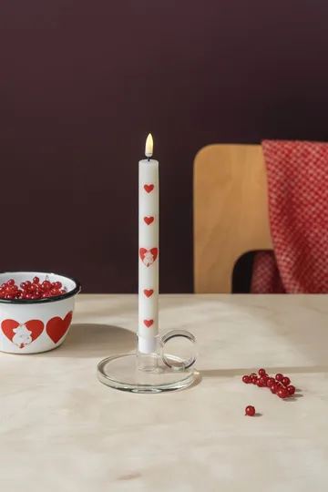 Mumin LED-kruunukynttilä 25 cm - Heart, 2-pack - Muurla