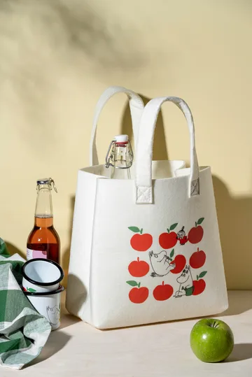 Mumin Tote Bag laukku 25x25 cm - Iloiset omenat - Muurla