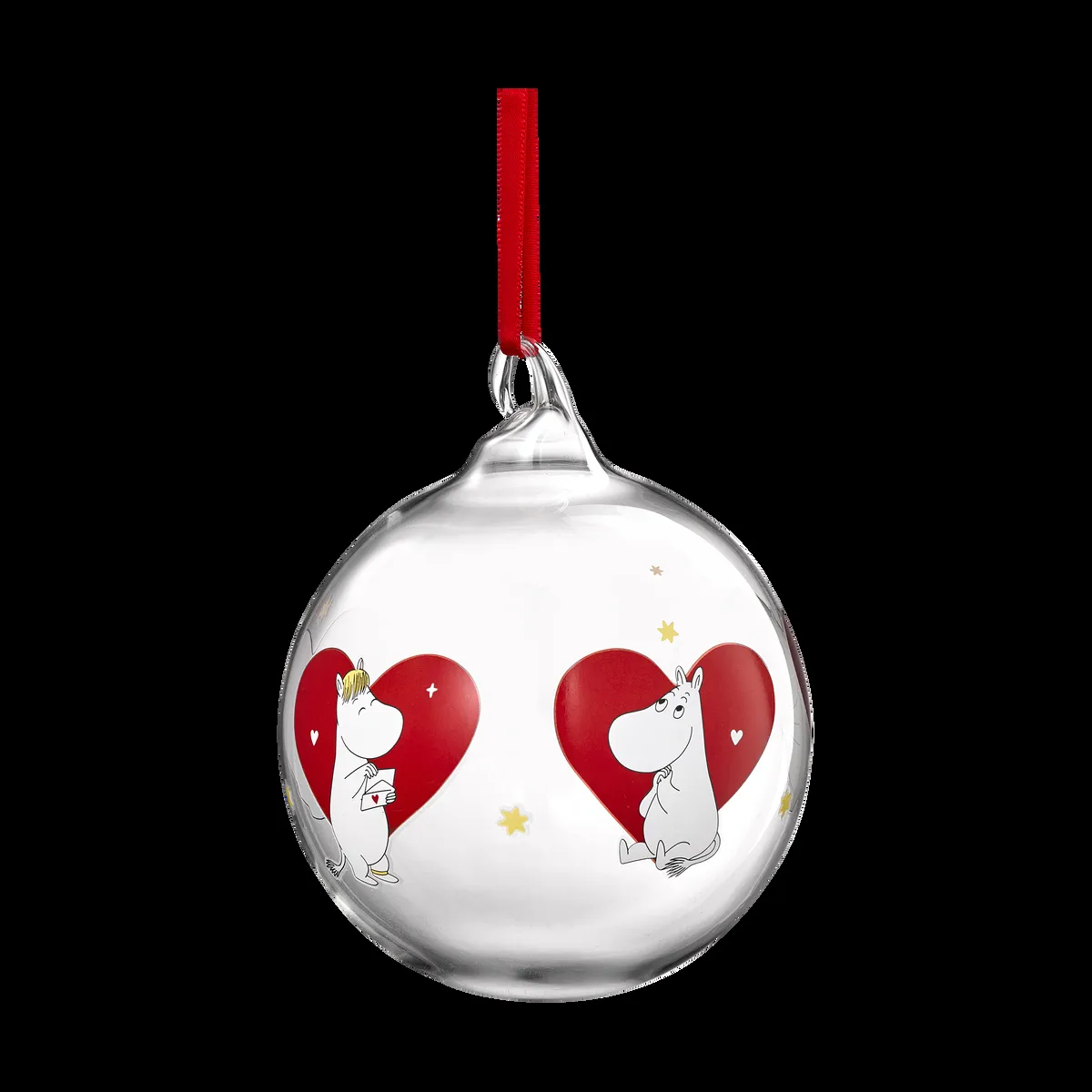 Muurla Muumi joulupallo Ø9 cm Sydän