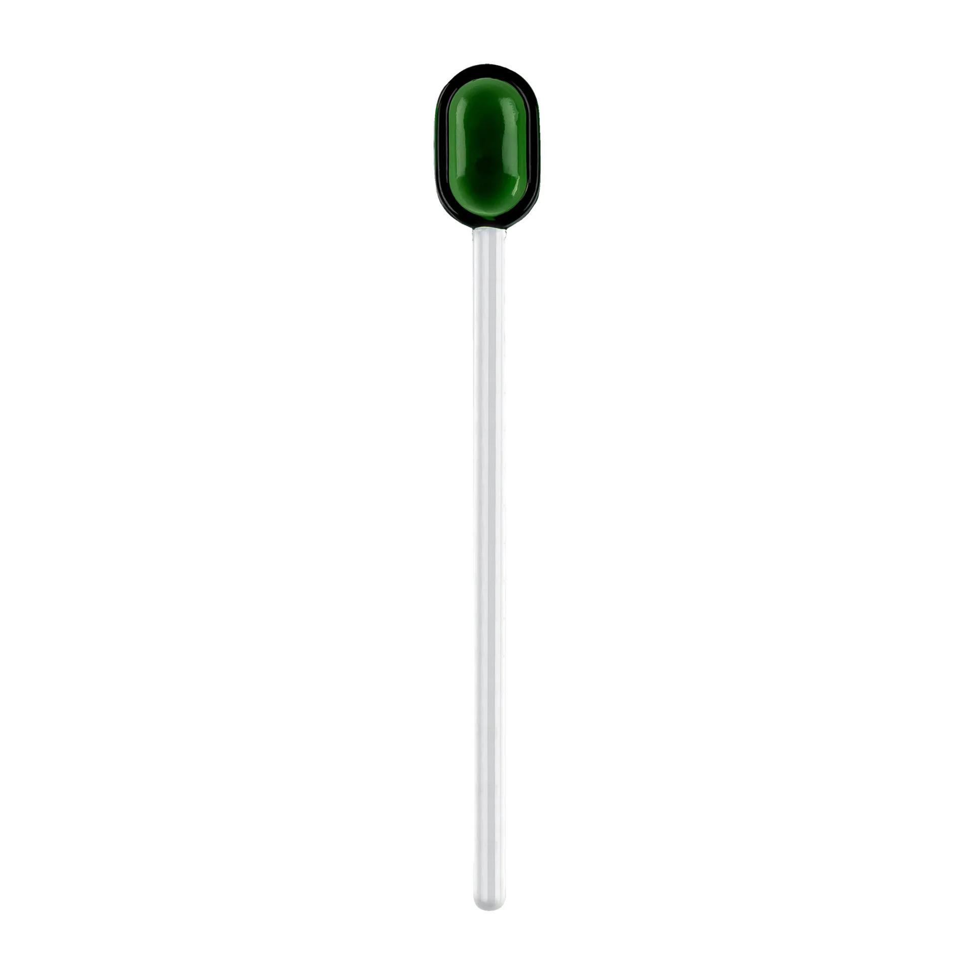 Muurla lattelusikka lasi 15,5 cm, Green-clear Muurla