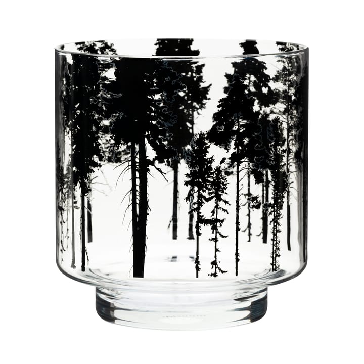 Nordic The Forest -kynttilälyhty/maljakko 17 cm - Kirkas-musta - Muurla