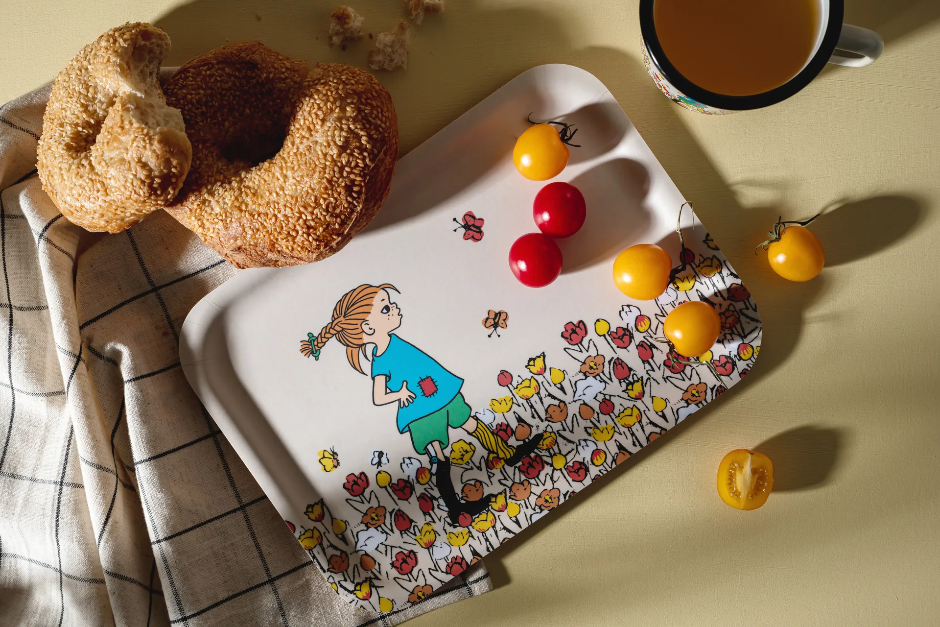 Peppi tarjotin 20x27 cm, Be More Pippi Muurla