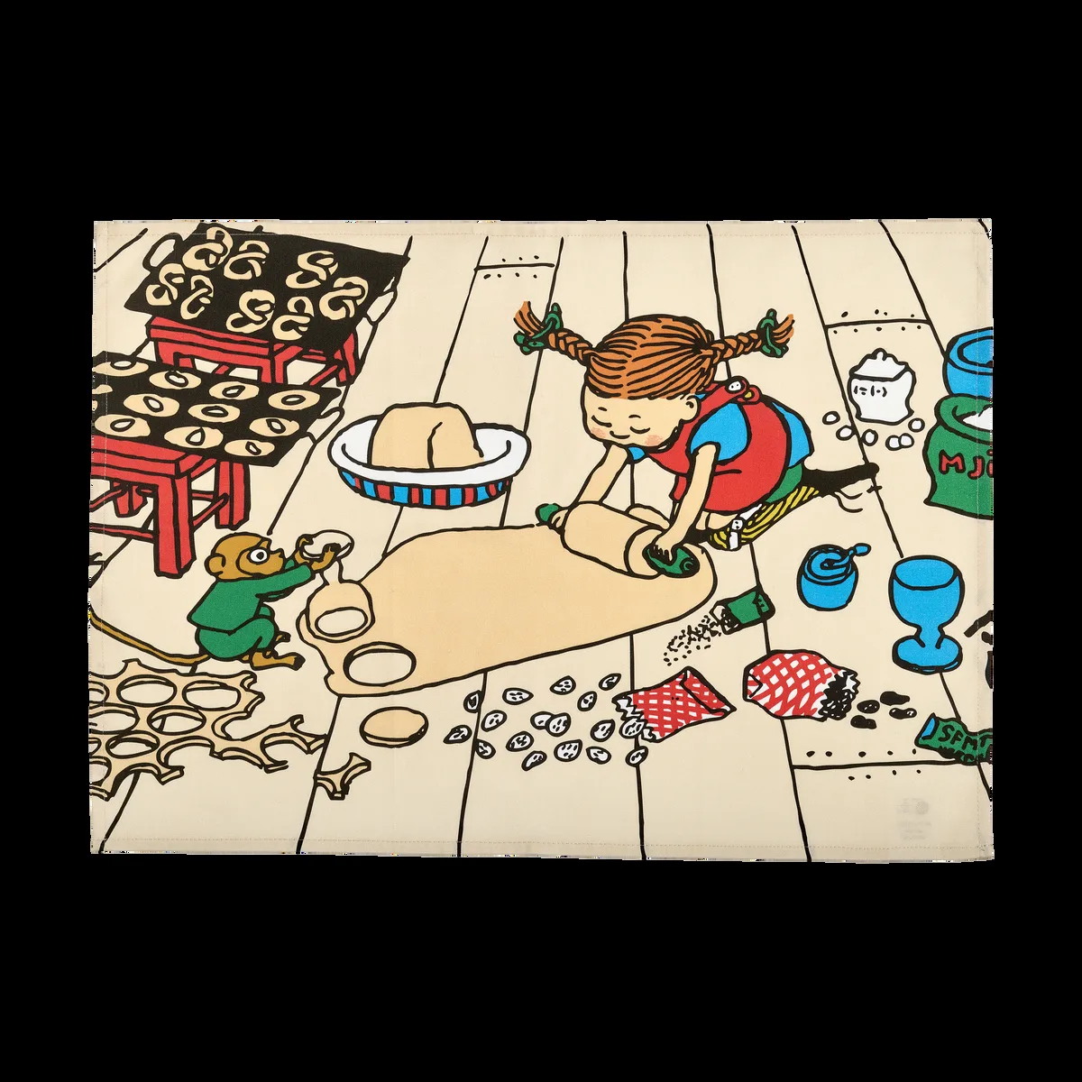 Muurla Pippi keittiöpyyhe 50x70 cm Paistaminen