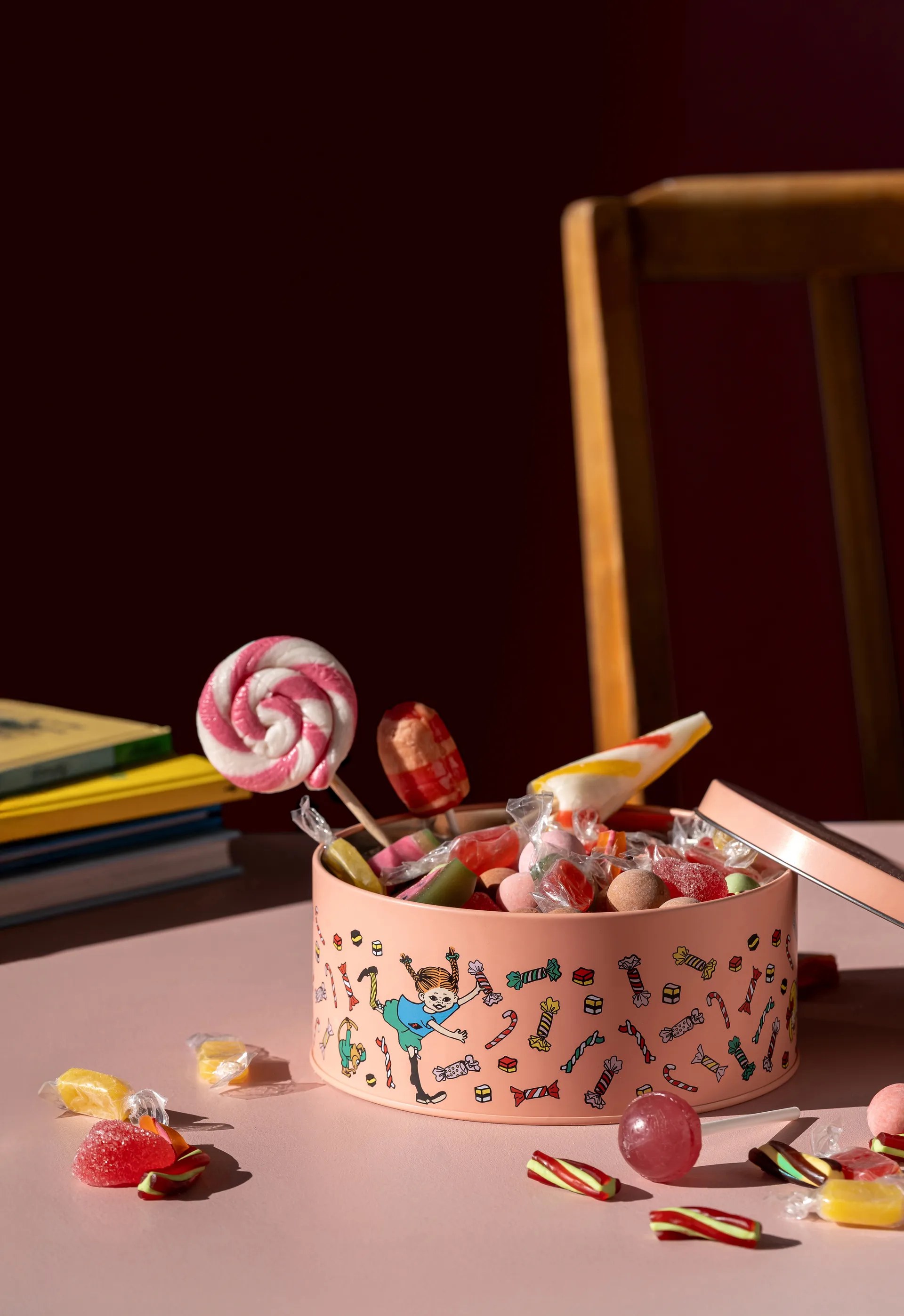 Pippi säilytysrasia kannella Ø15 cm, Candy Muurla