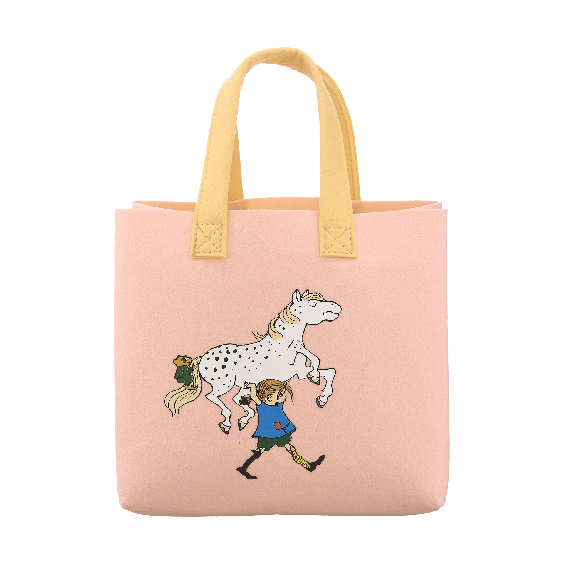 Pippi Tote Bag laukku 25x25 cm, Pippi ja hevonen Muurla