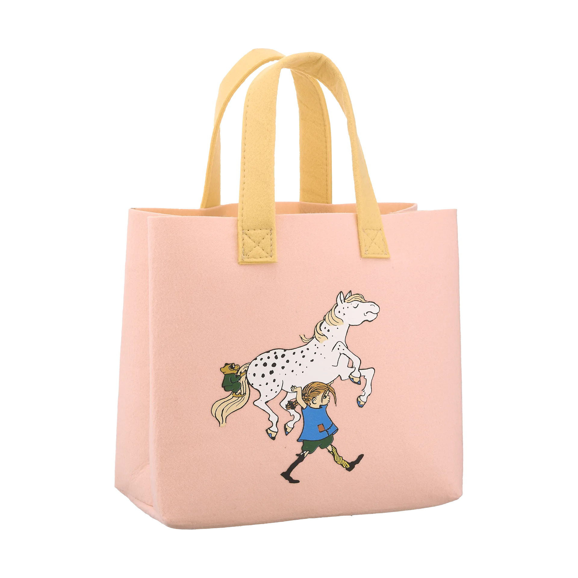 Pippi Tote Bag laukku 25x25 cm, Pippi ja hevonen Muurla