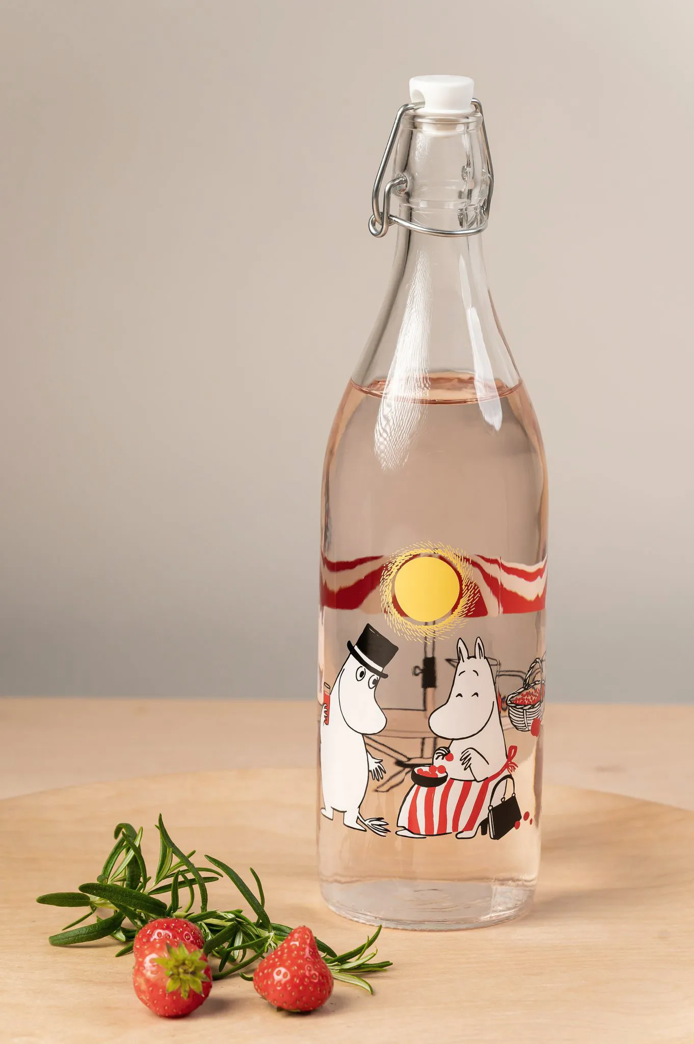 Summertime lasipullo 1 L, Transparent Muurla