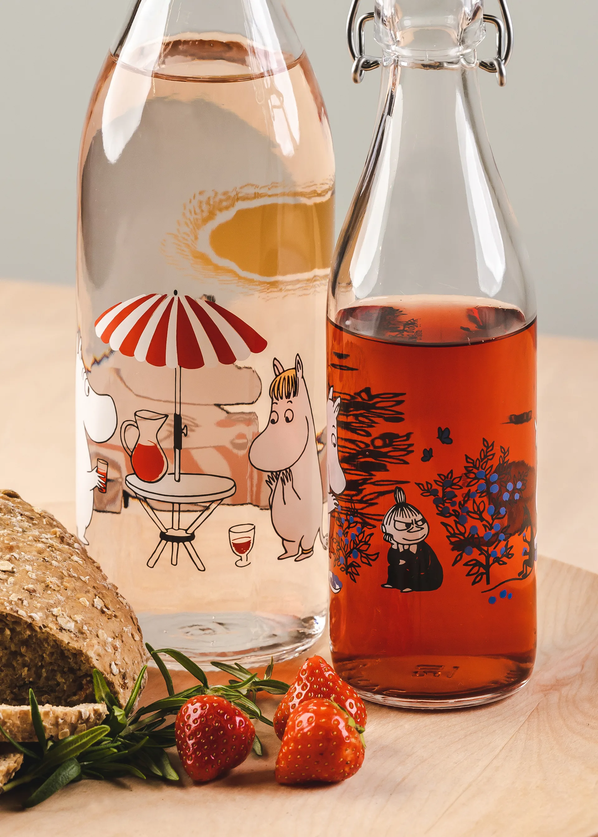 Summertime lasipullo 1 L, Transparent Muurla