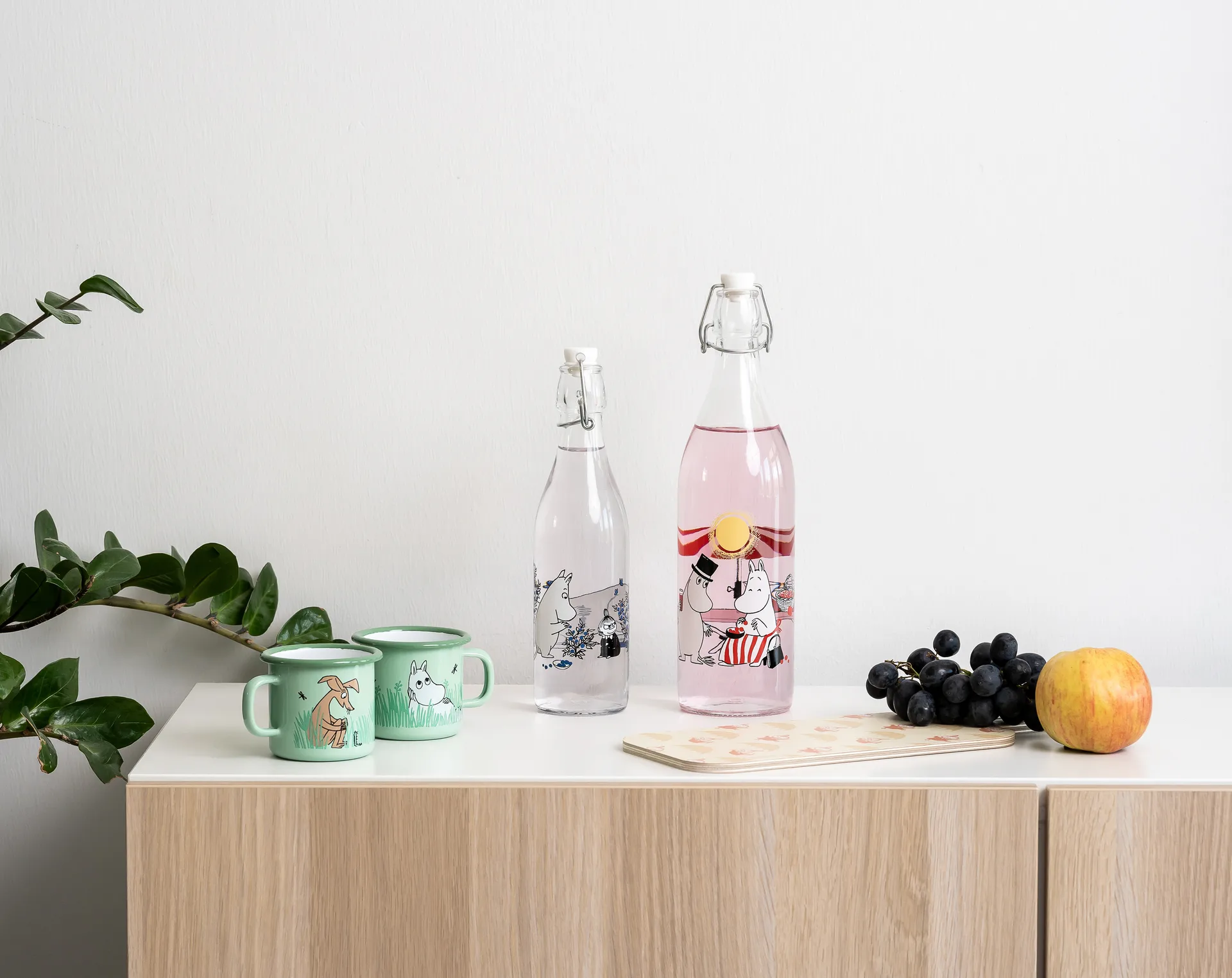 Summertime lasipullo 1 L, Transparent Muurla