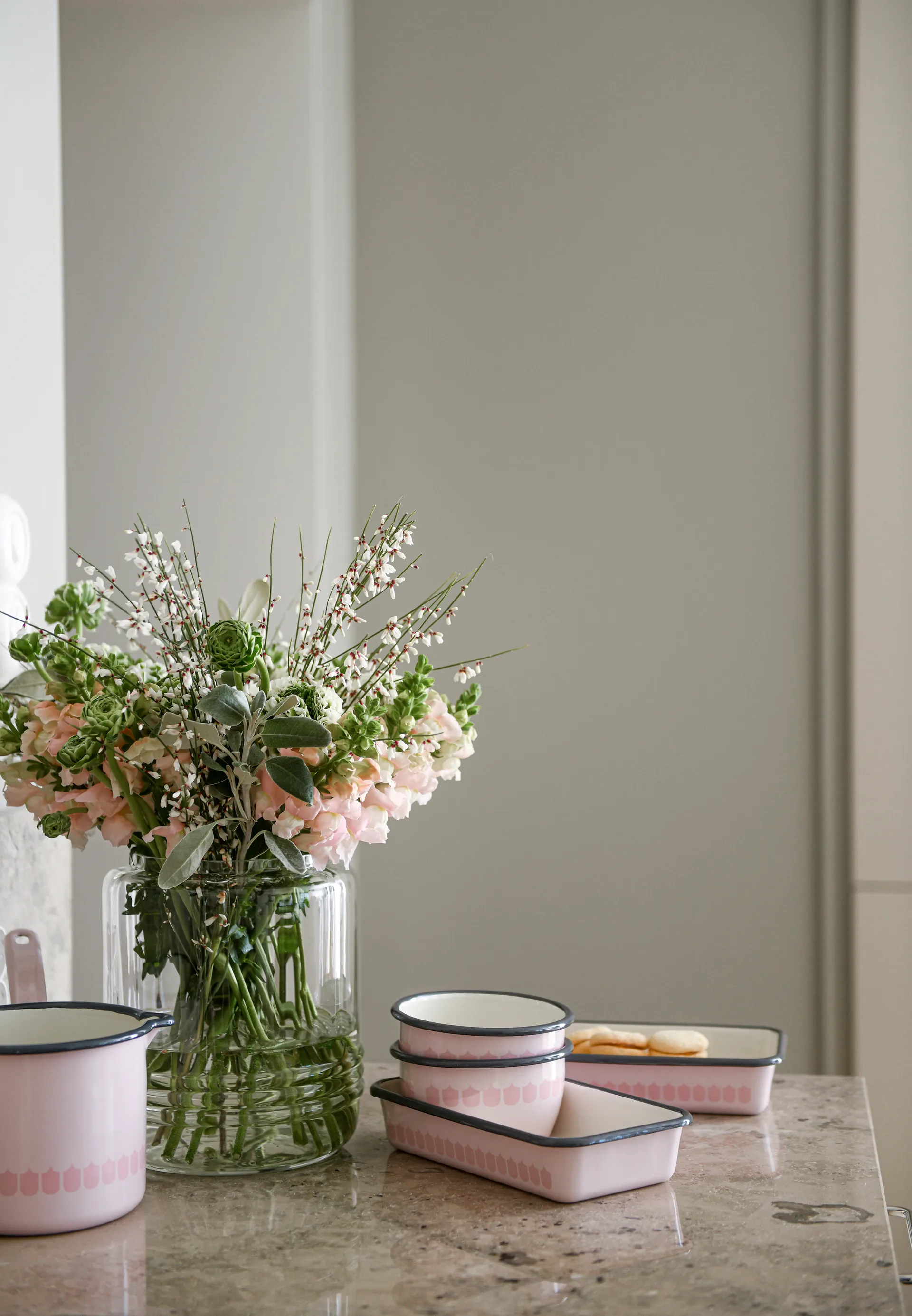 Vappu emalikulho 60 cl, Vaaleanpunainen Muurla