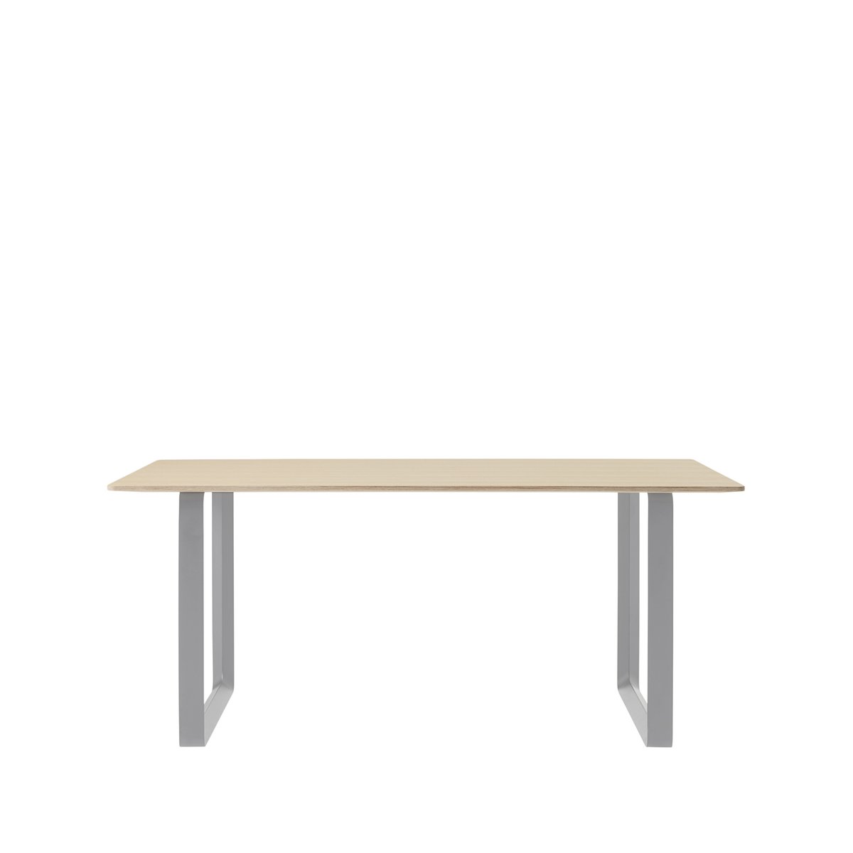 Muuto 70/70 ruokapöytä 170 x 85 cm Oak veneer-Plywood-Grey