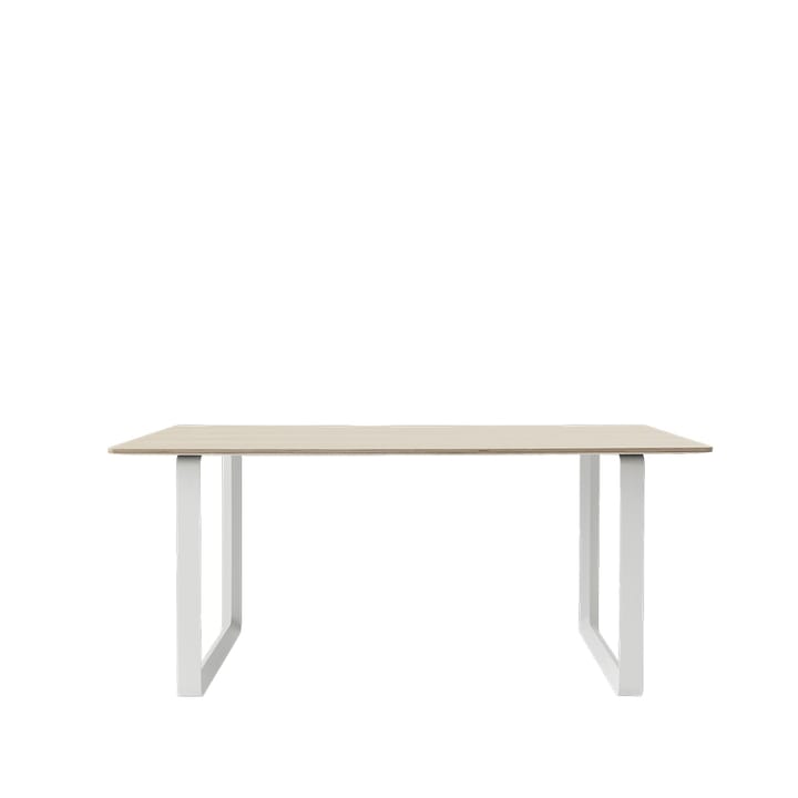 70/70 ruokapöytä 170 x 85 cm - Oak veneer-Plywood-White - Muuto