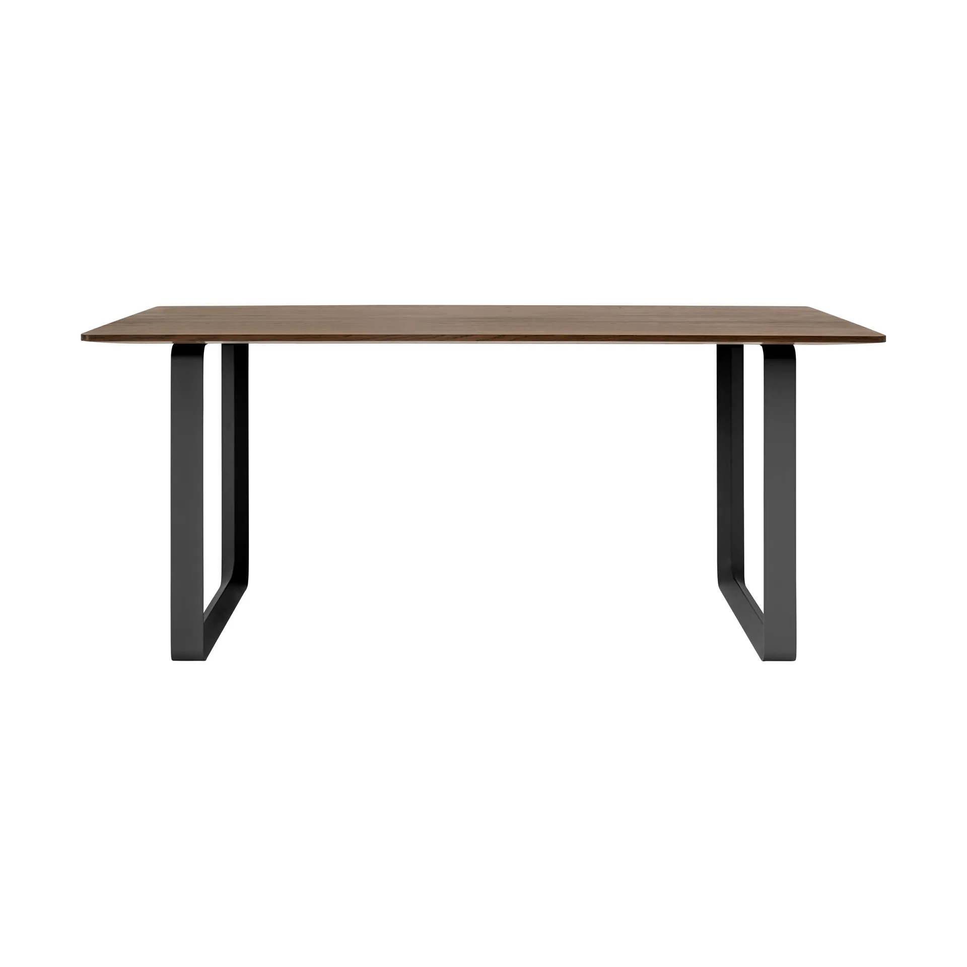 70/70 ruokapöytä 170 x 85 cm, Solid smoked oak-Black Muuto